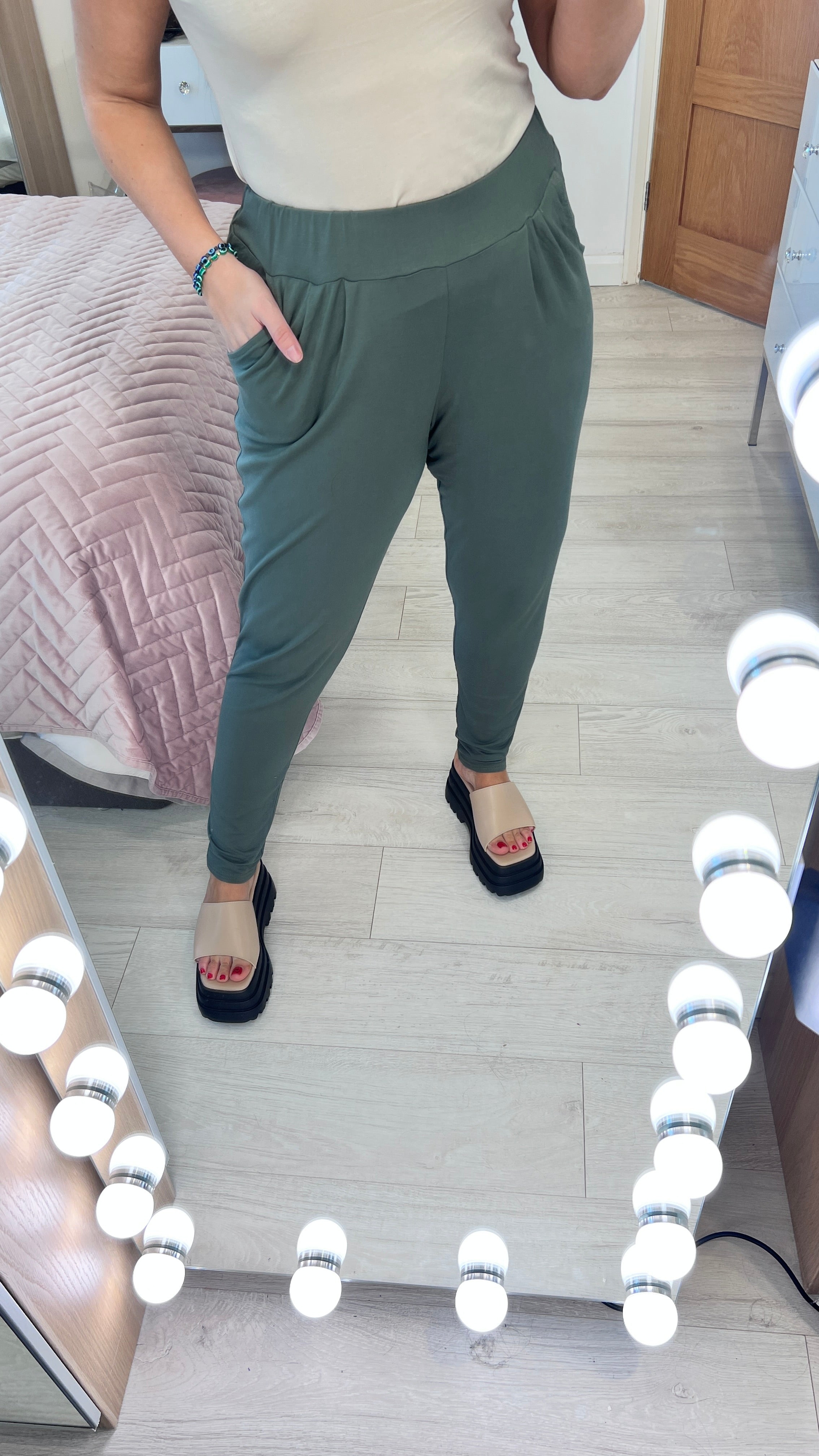 Delphine Jersey Stretch Joggers