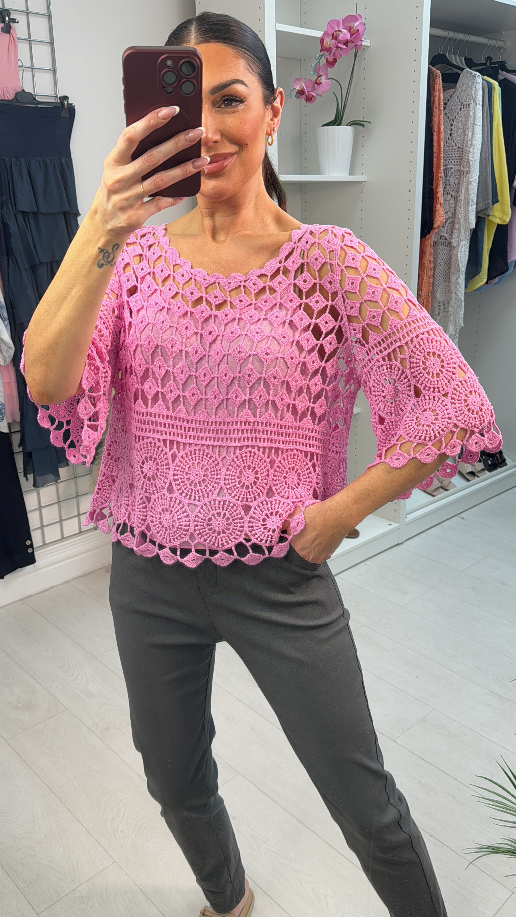 Cornelia Plain 2 Piece Crochet Top