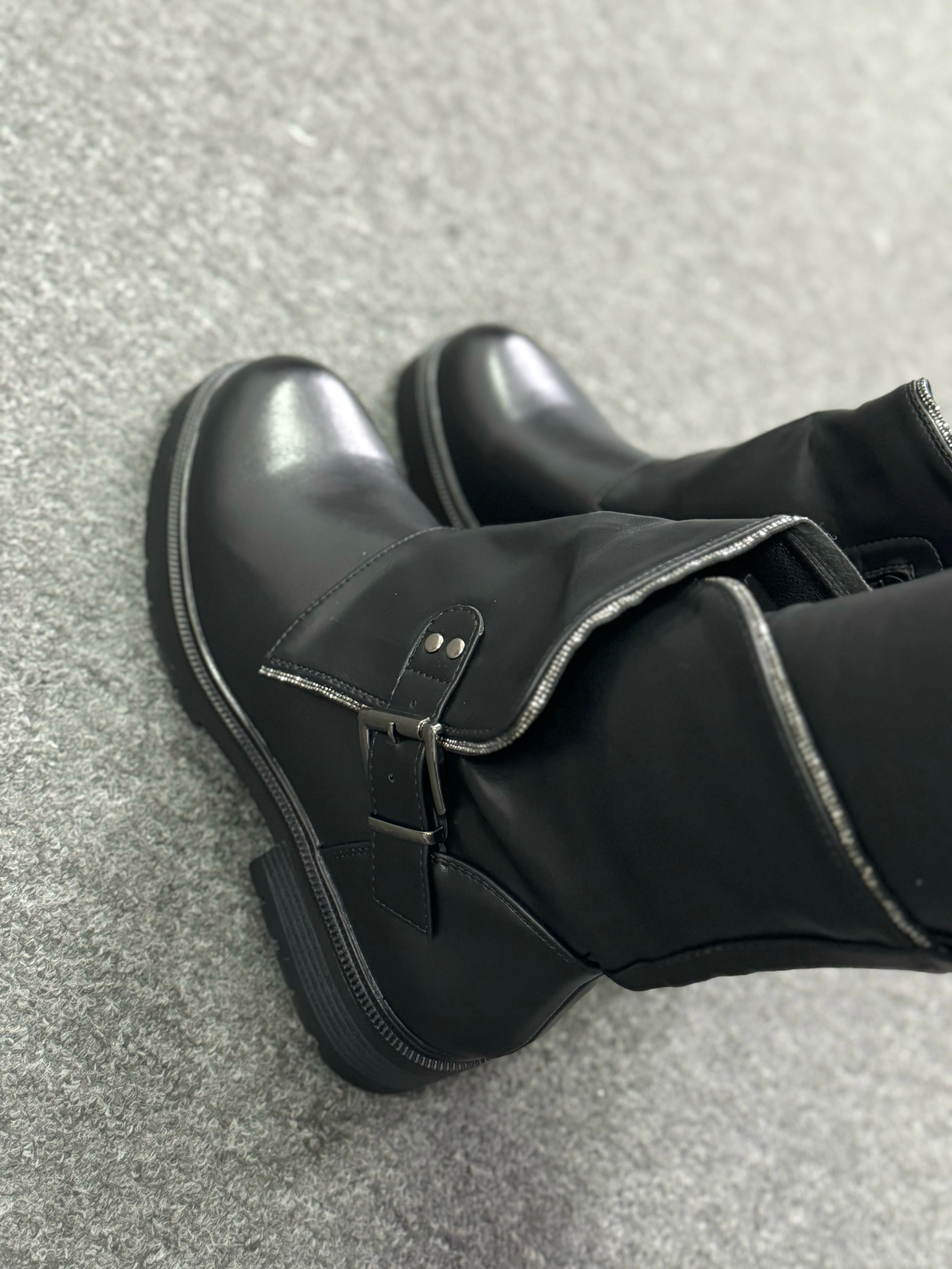 Venus Diamante Trim Detail Ankle Boots