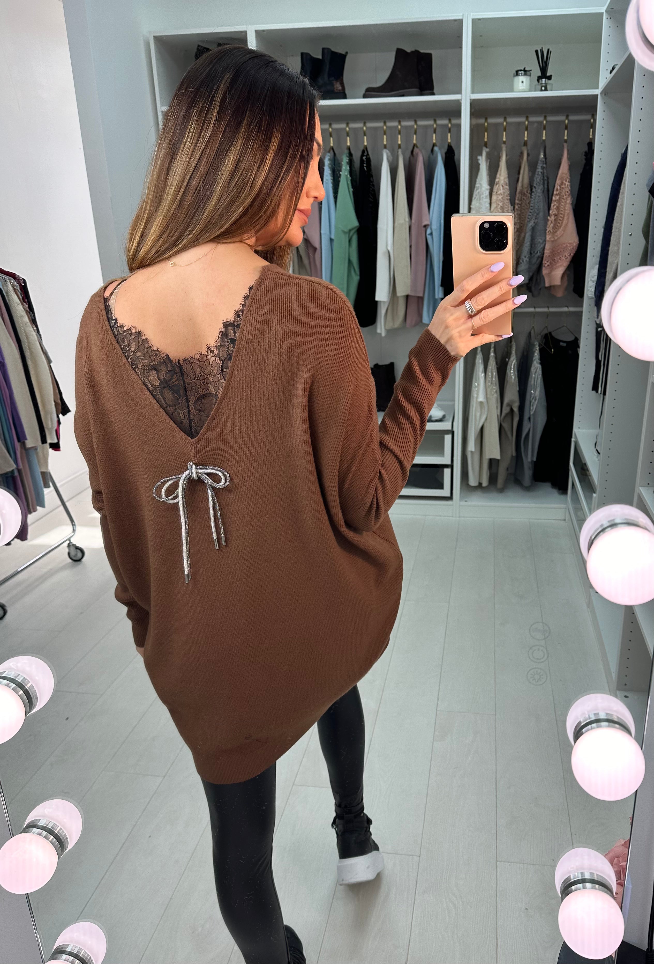 Emmet V Neck Oversized Knit Jumper