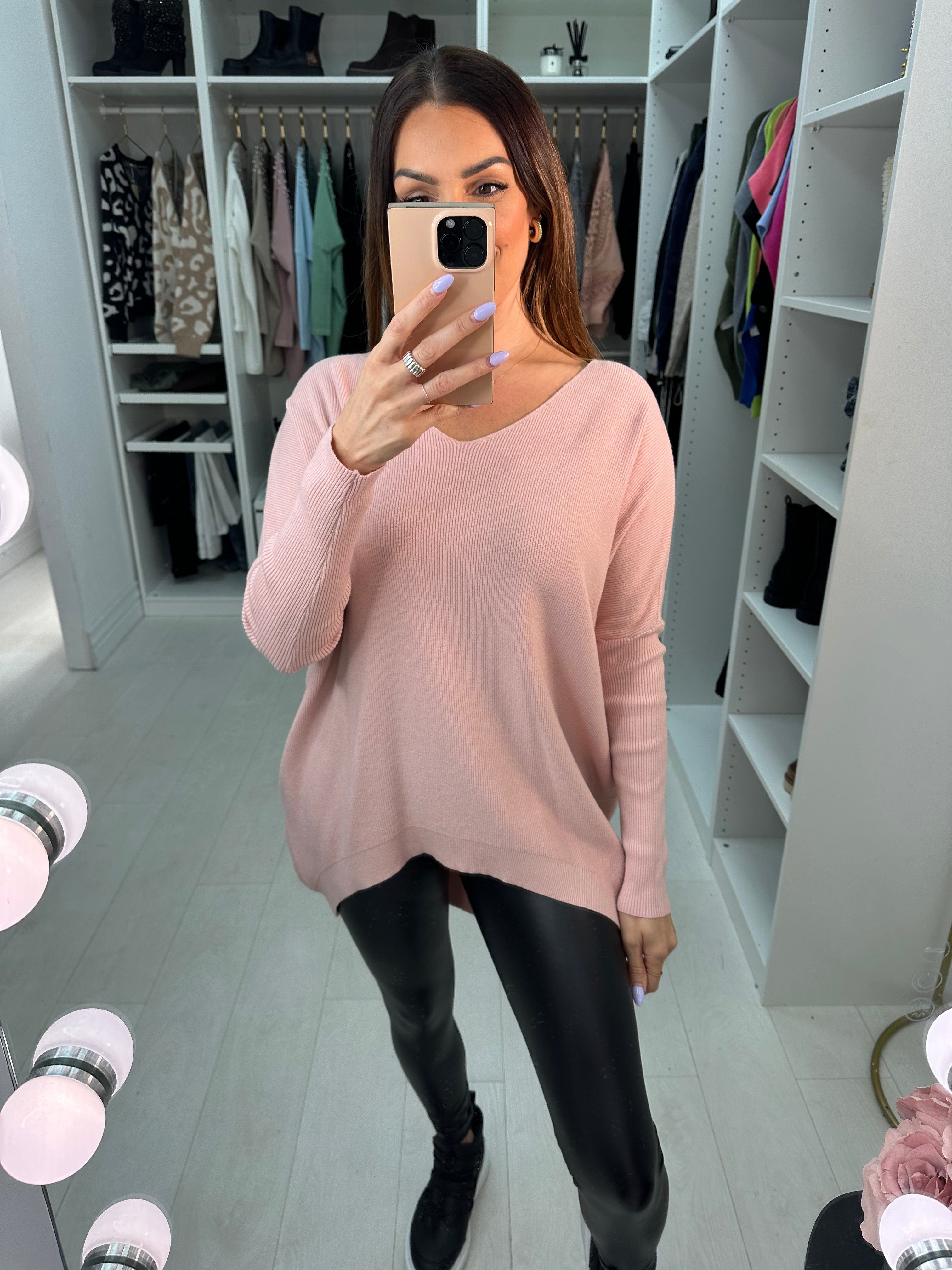 Emmet V Neck Oversized Knit Jumper