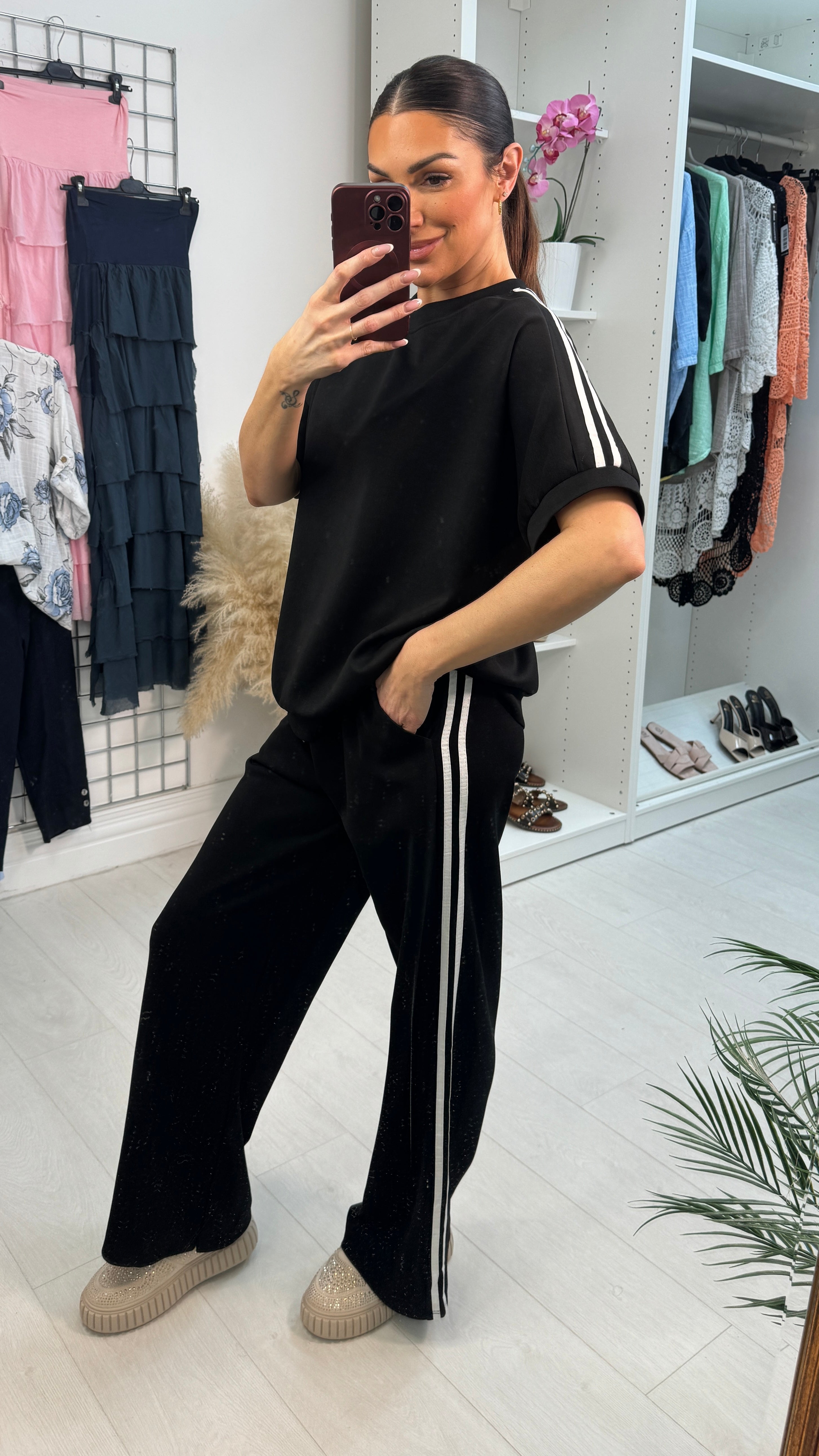 Lucy Loose Fit Side Stripe Detailed Loungewear Set
