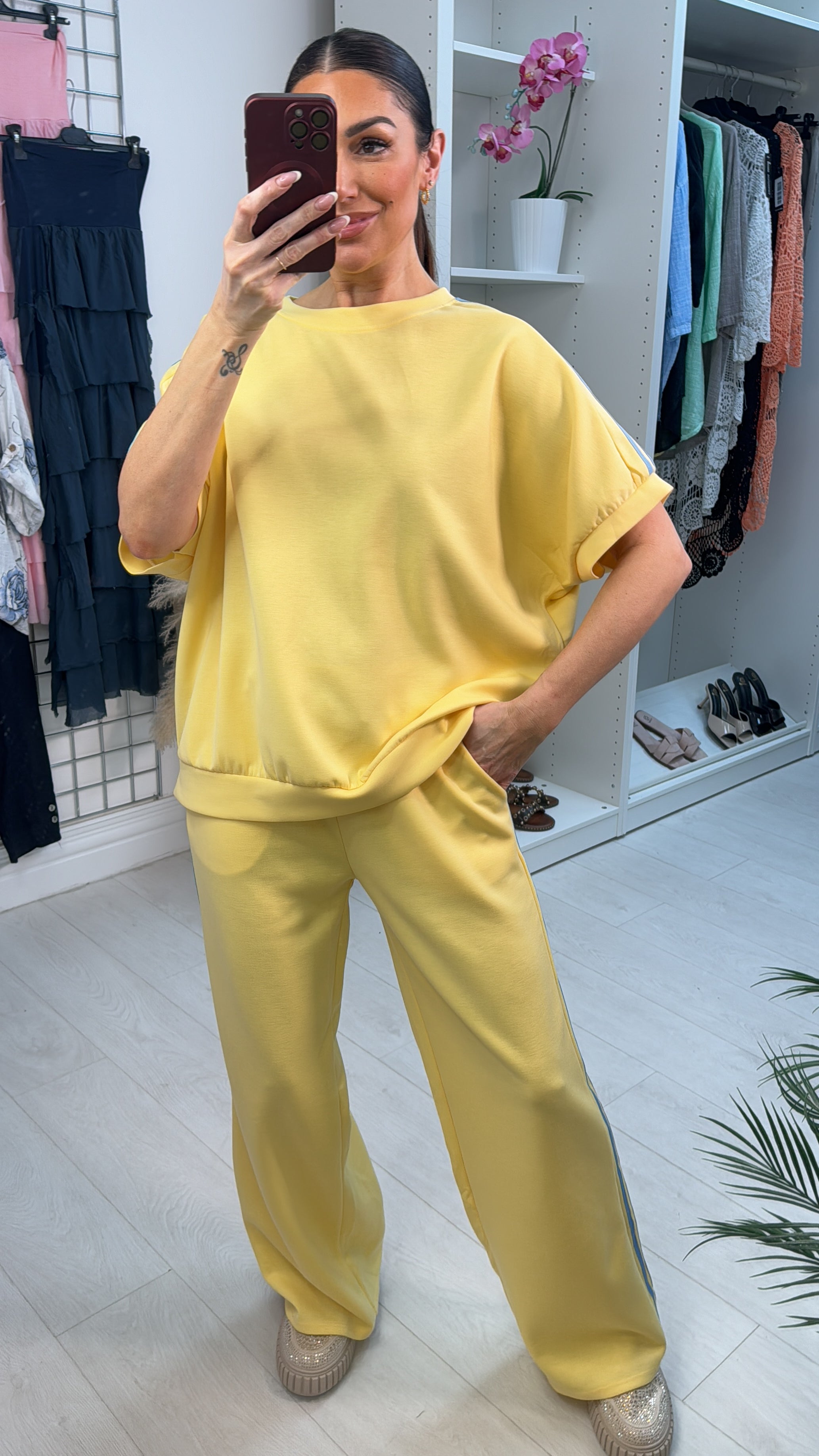 Lucy Loose Fit Side Stripe Detailed Loungewear Set