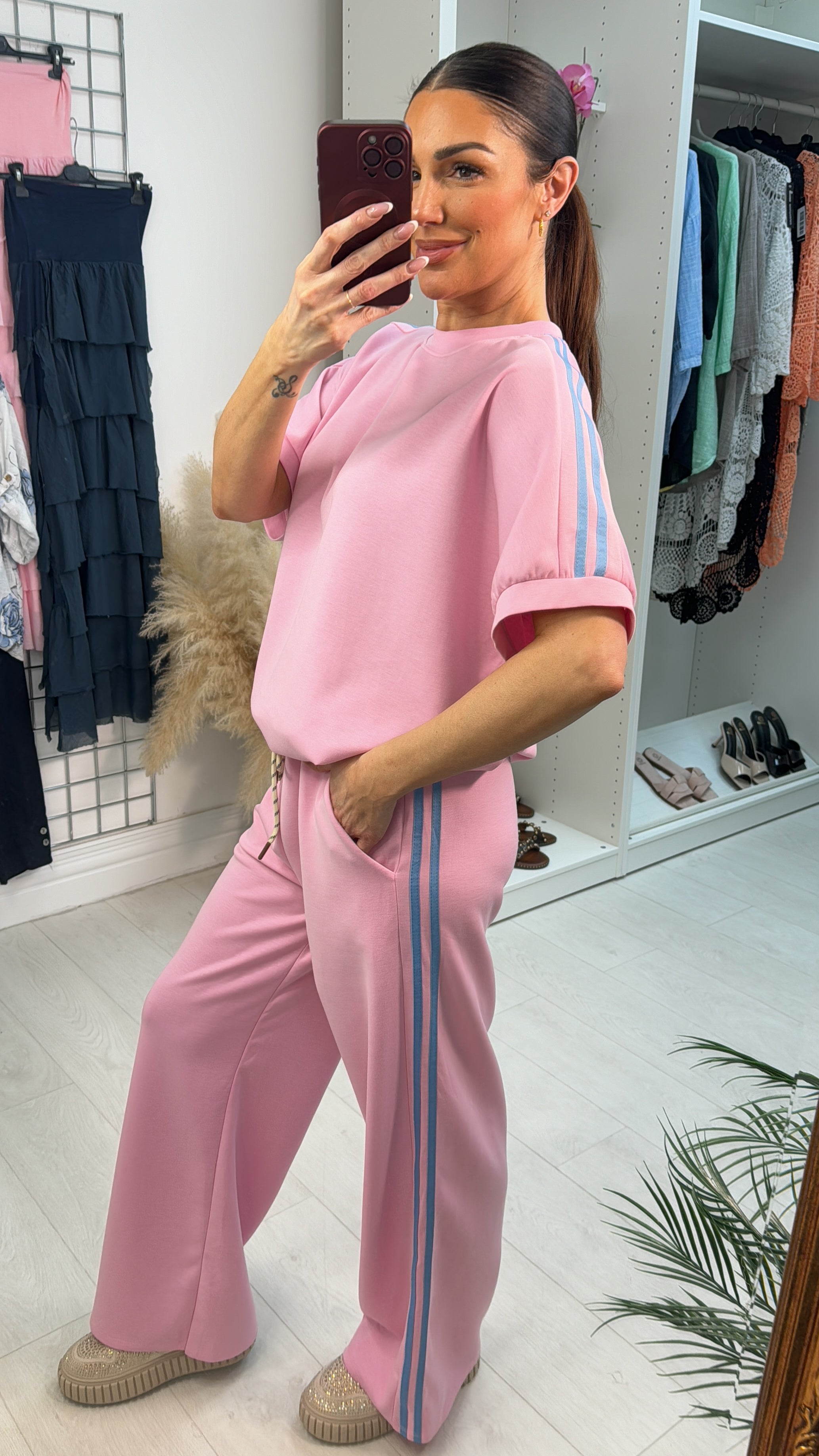 Lucy Loose Fit Side Stripe Detailed Loungewear Set
