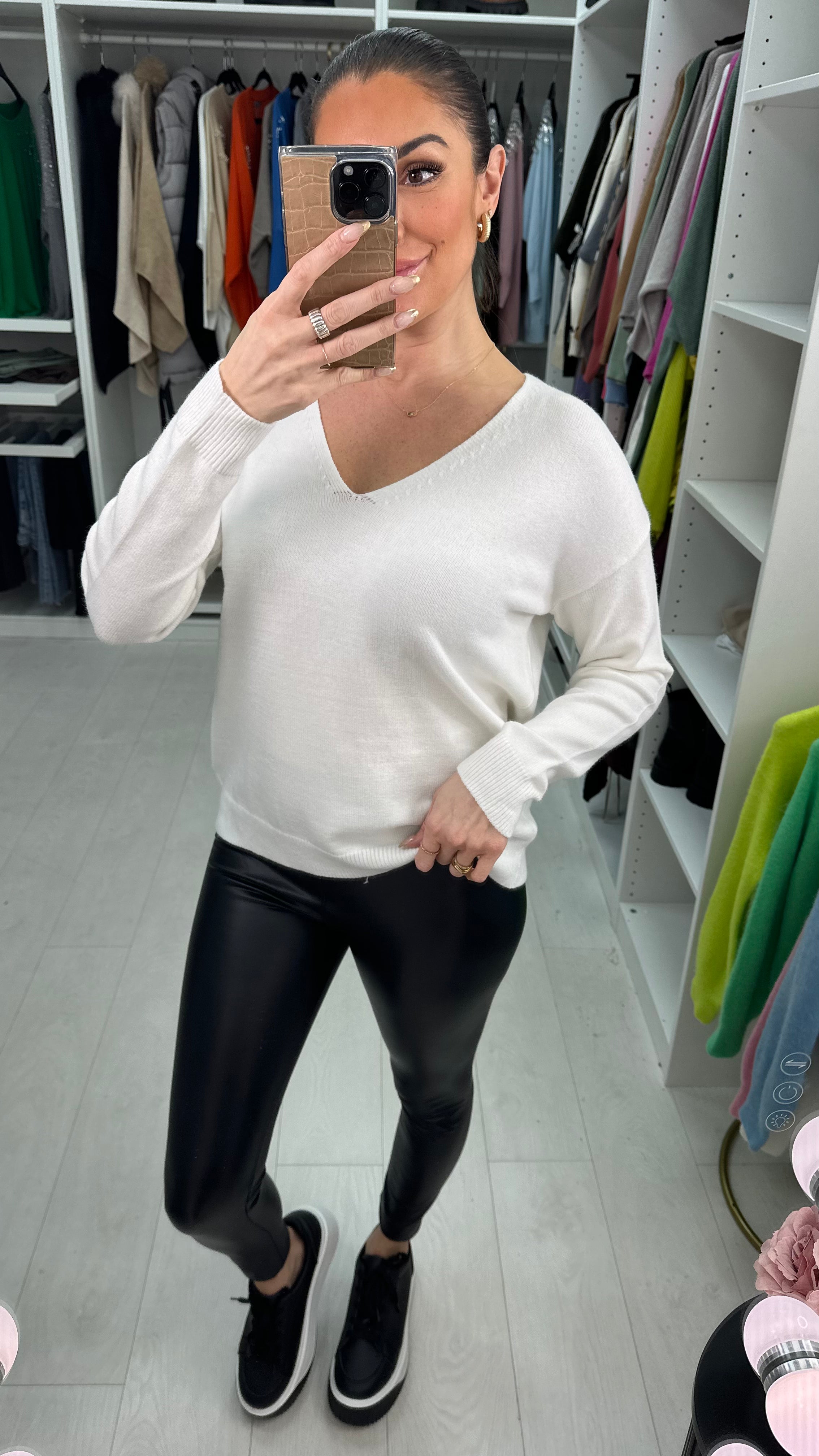 Theydon Crochet Bow Back Jumper