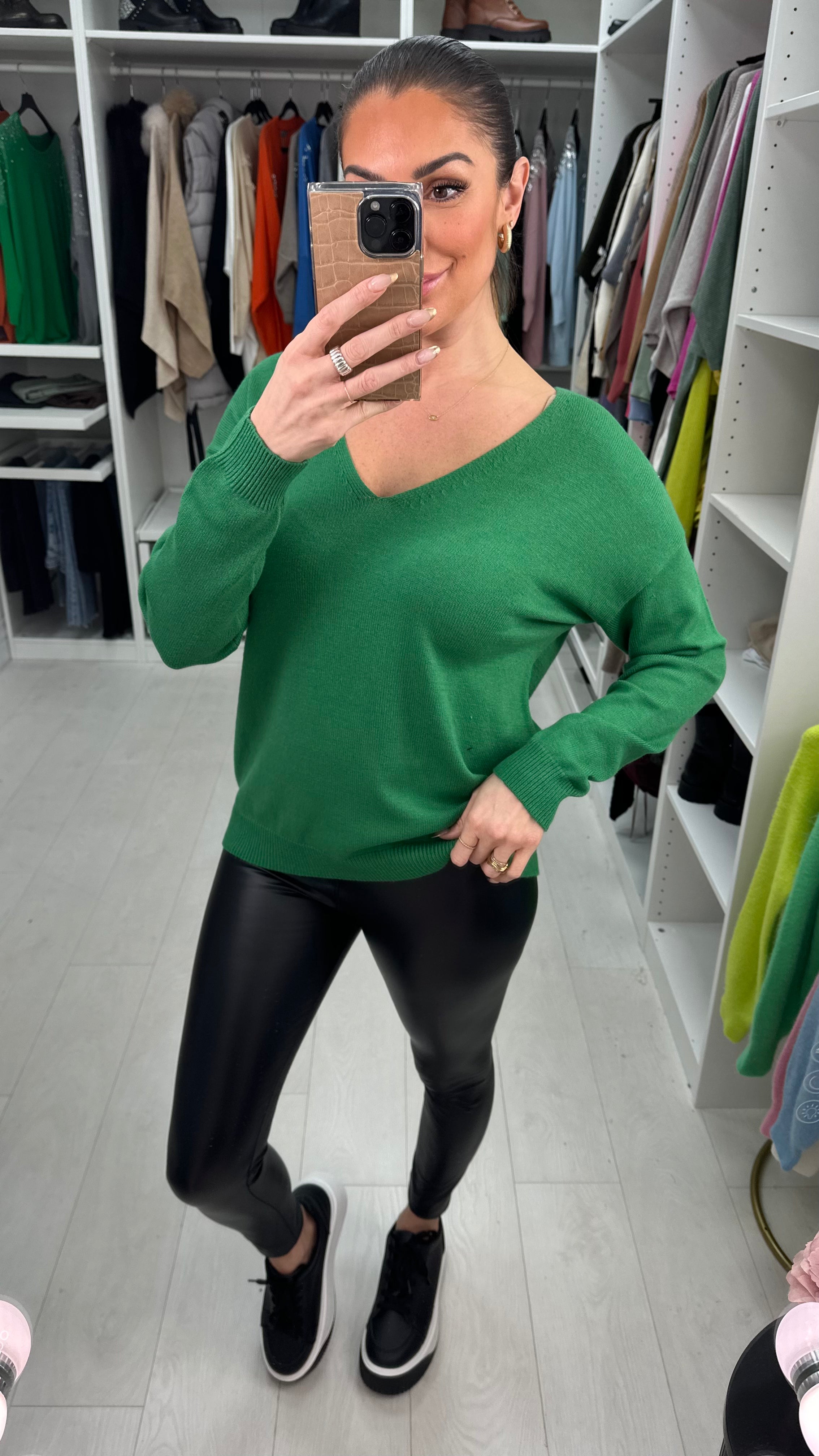 Theydon Crochet Bow Back Jumper