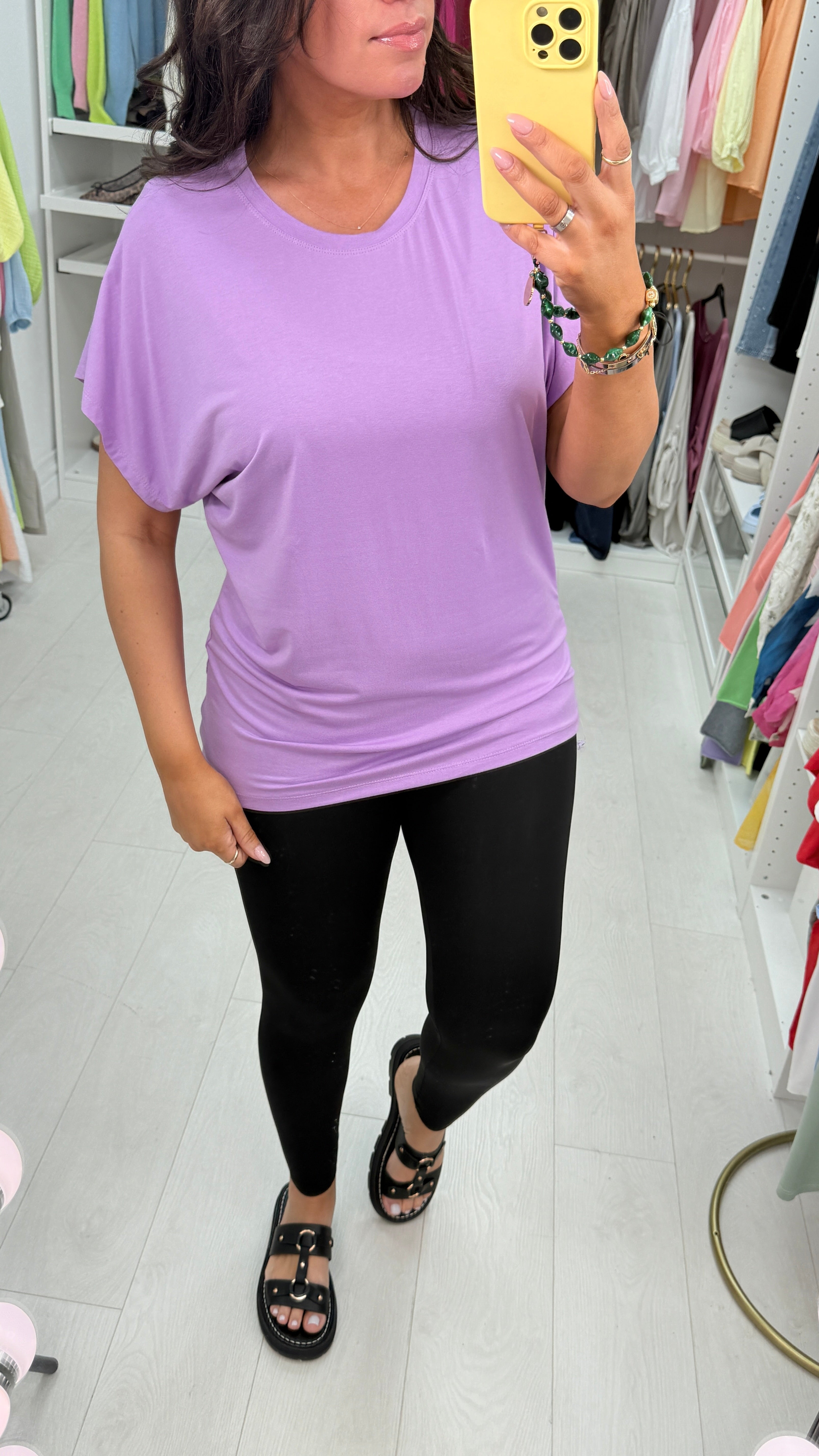 Jane Plain Round Neck T-Shirt