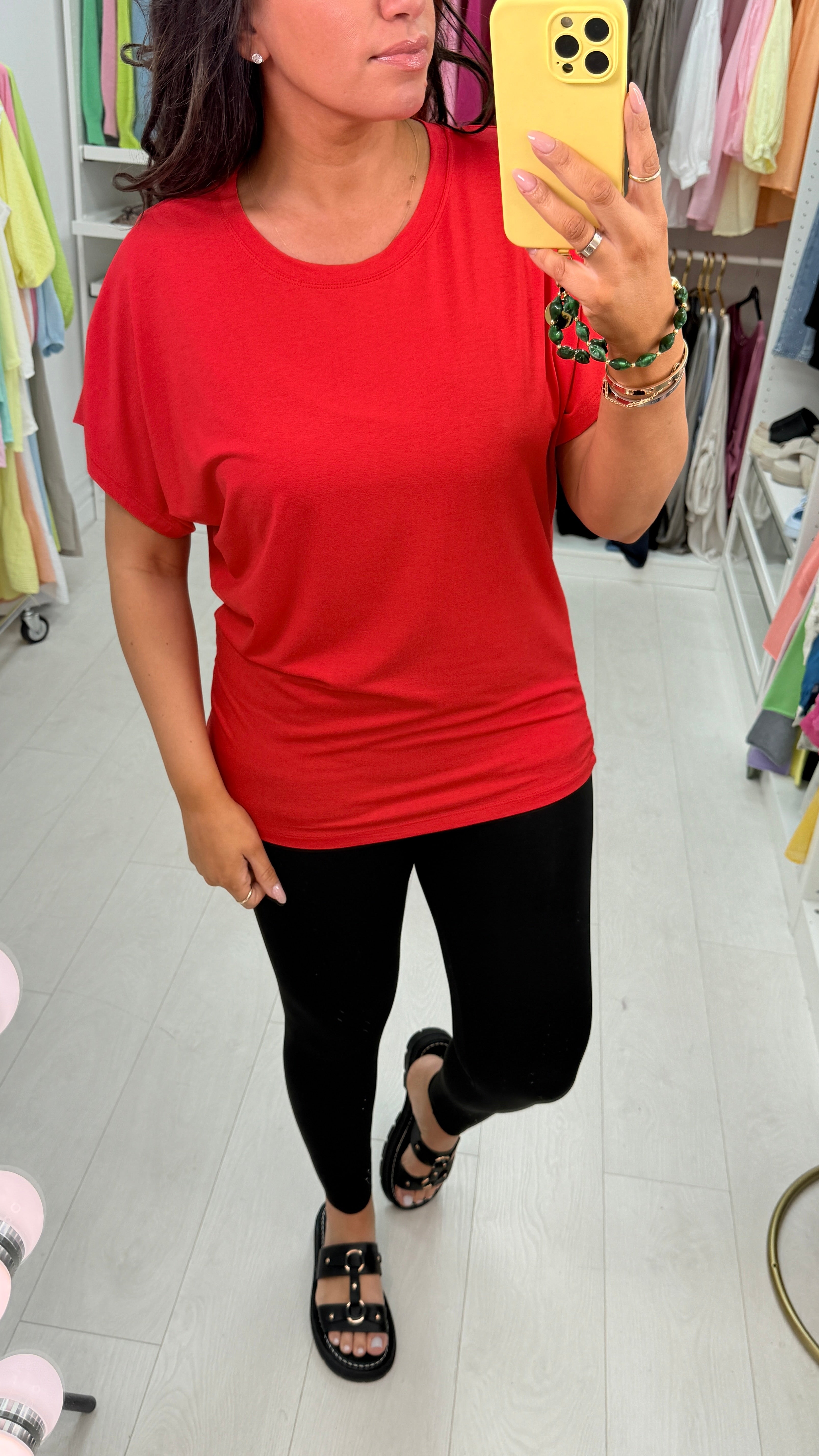 Jane Plain Round Neck T-Shirt