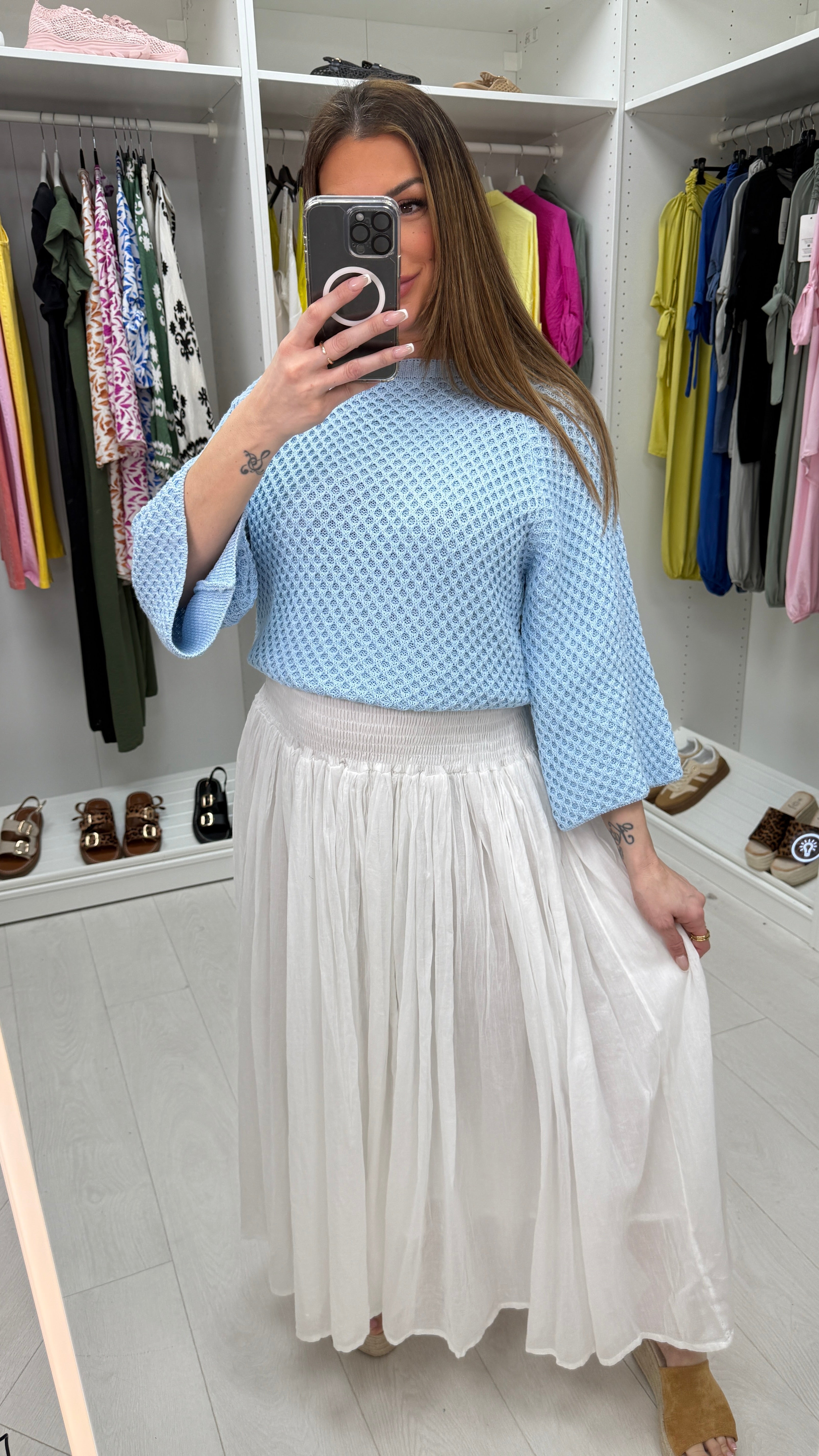 Marissa Elasticated High Waist Maxi Skirt