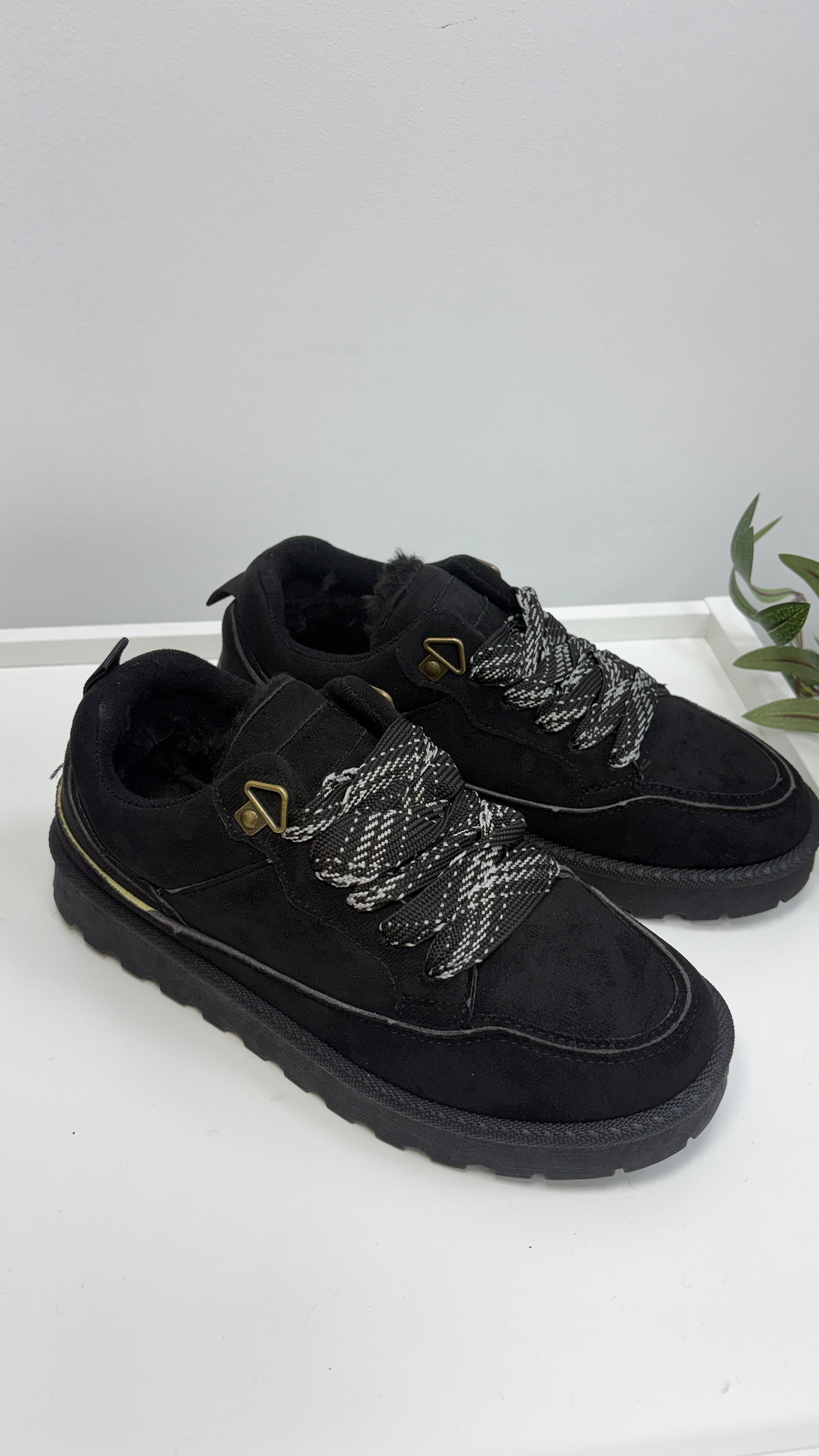 Everlin Faux Suede Chunky Sole Trainers