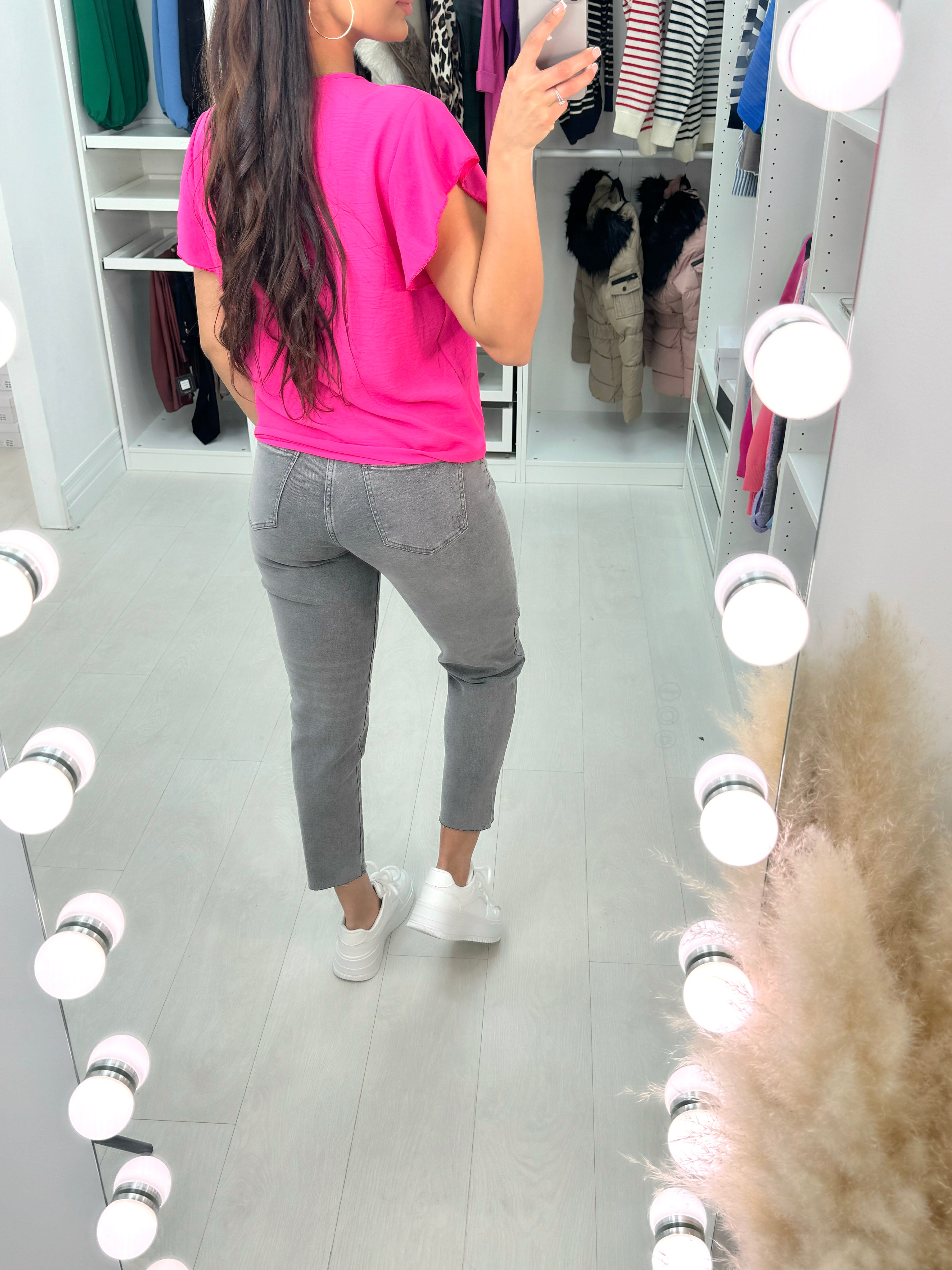 Harmony Tie Front Knit Detail Top