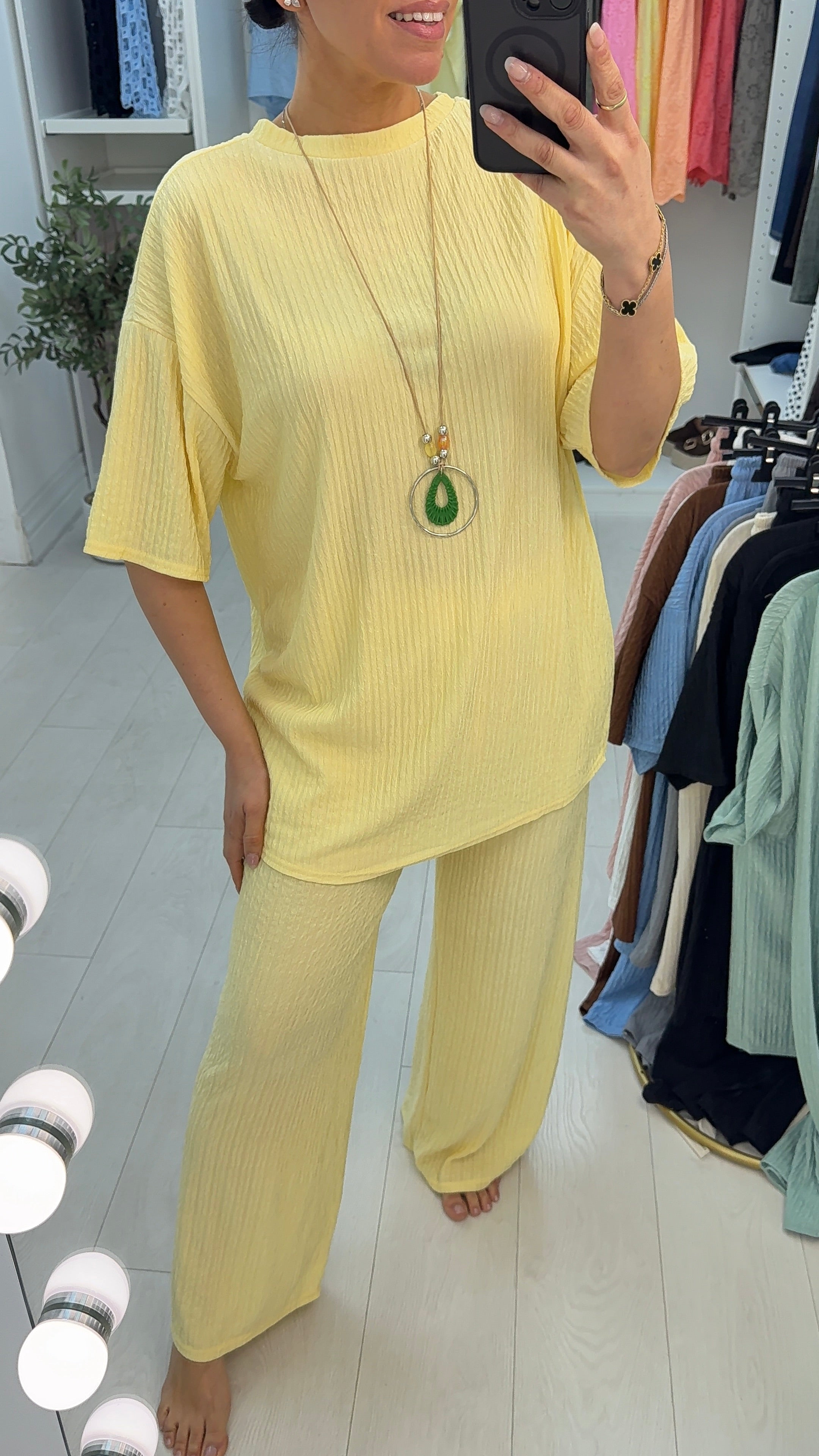 Amari Textured Necklace Co-ord Set