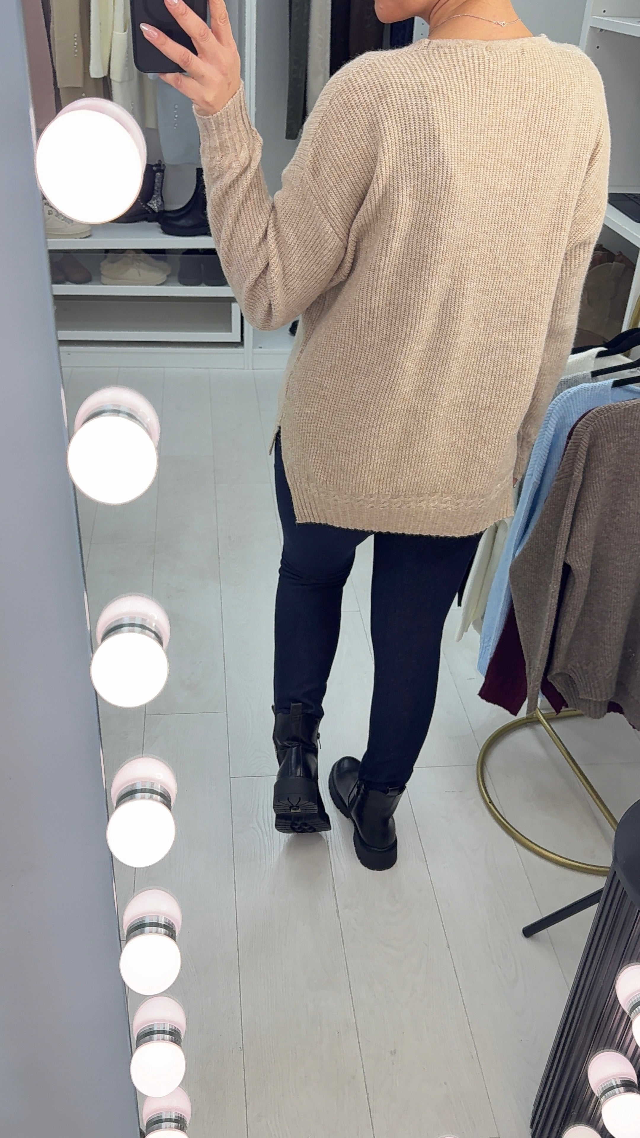 Elaina Super Soft Plain V Neck Jumper