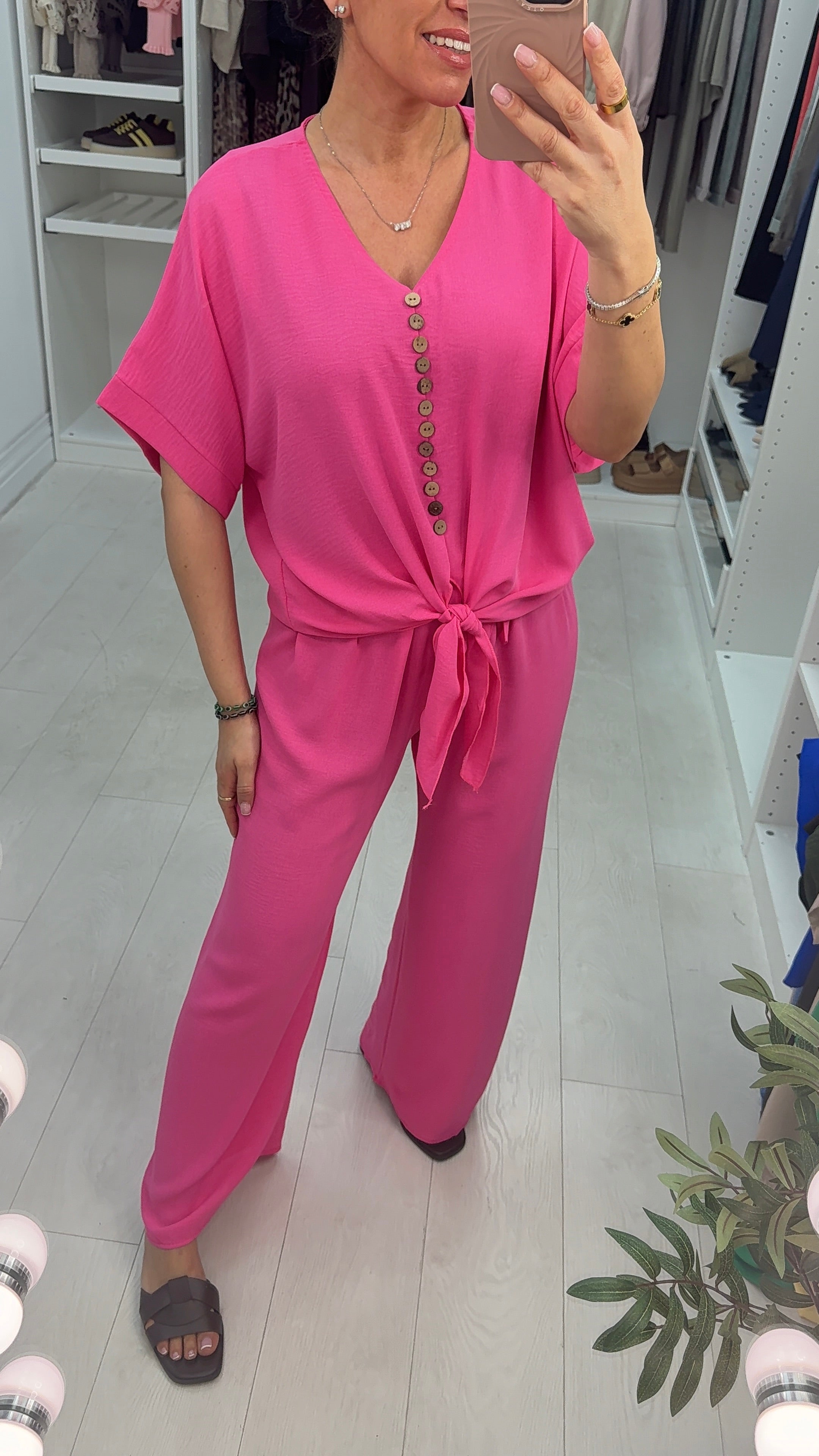 Akari Button Tie Front Co-Ord Set