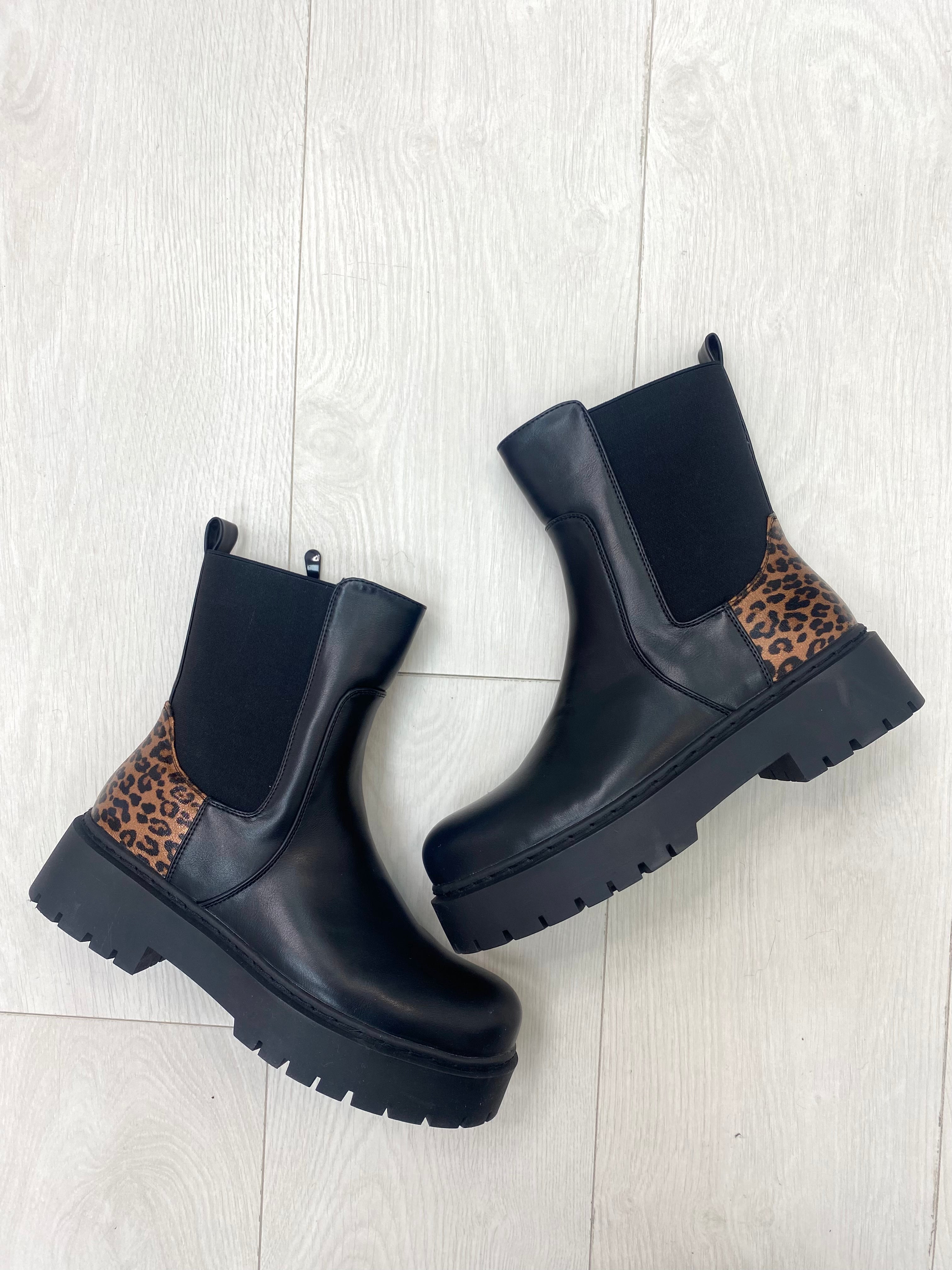 Tulissa Leopard Print Ankle Boots