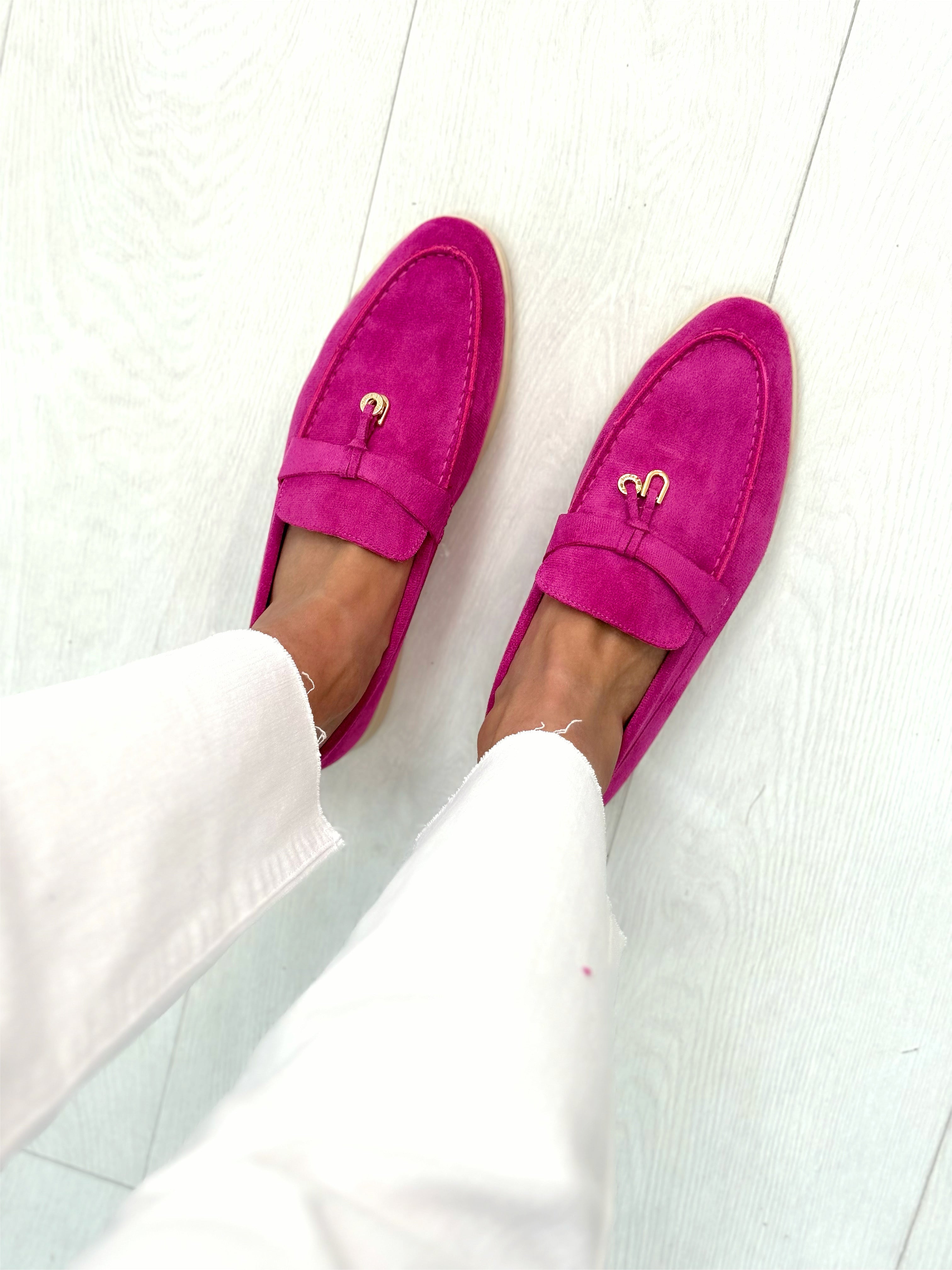 Rue Faux Suede Pendant Loafers