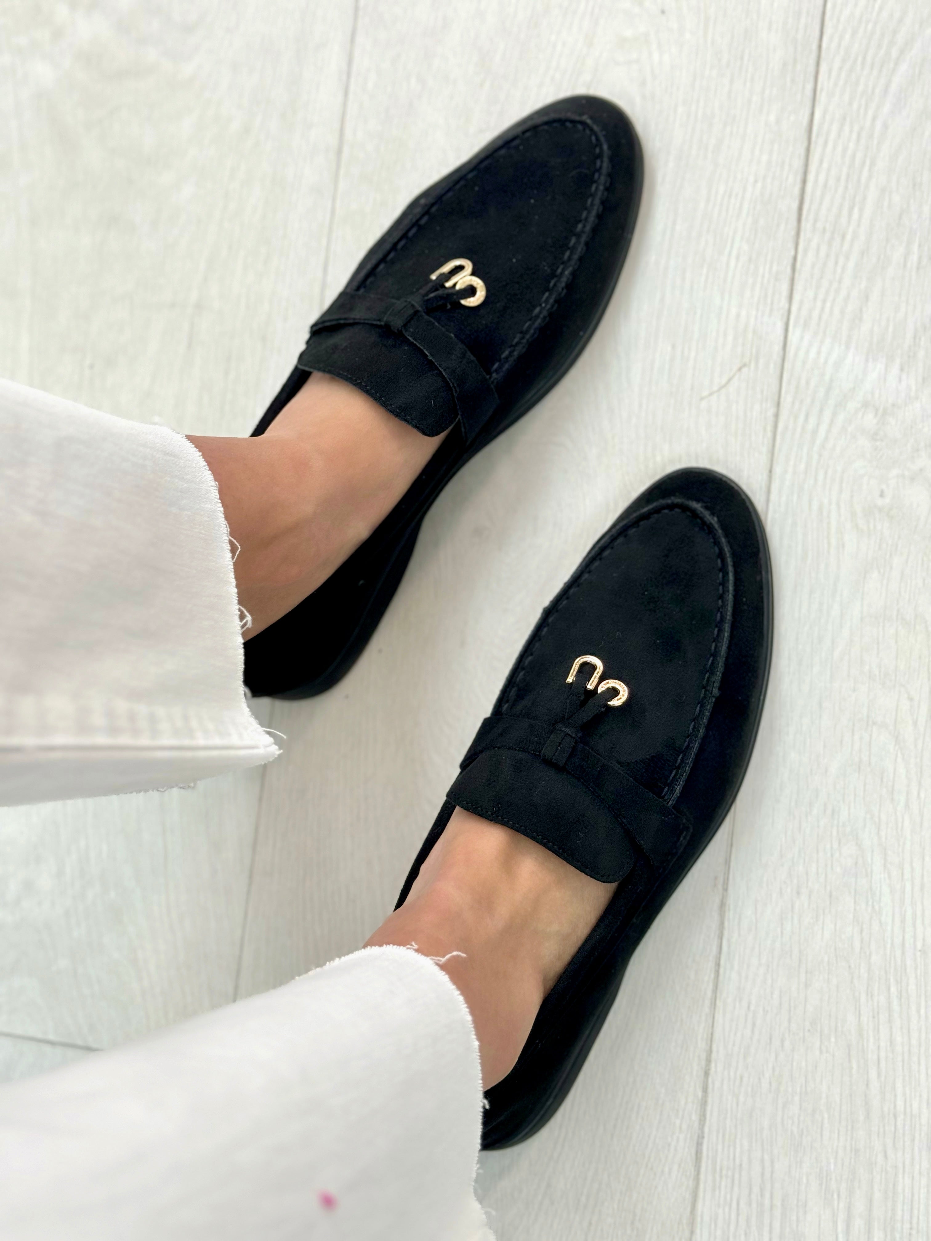 Rue Faux Suede Pendant Loafers