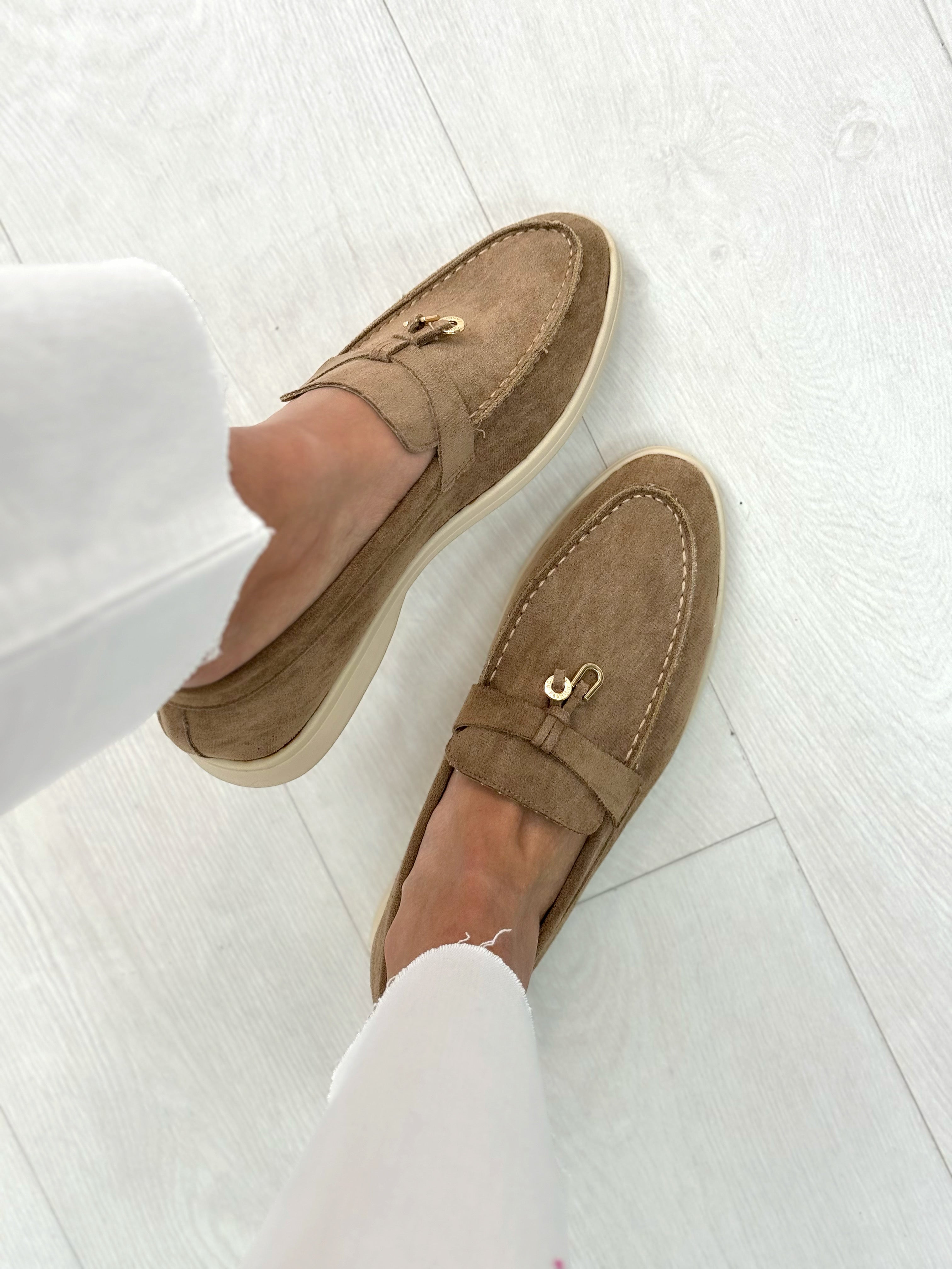 Rue Faux Suede Pendant Loafers