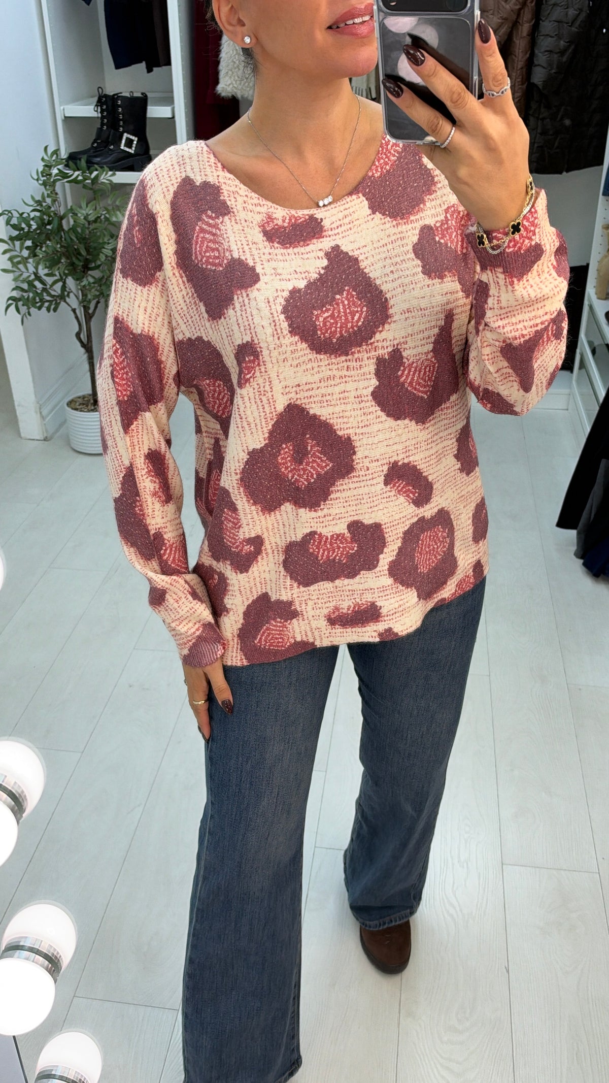 Edwina Animal Print Jumper