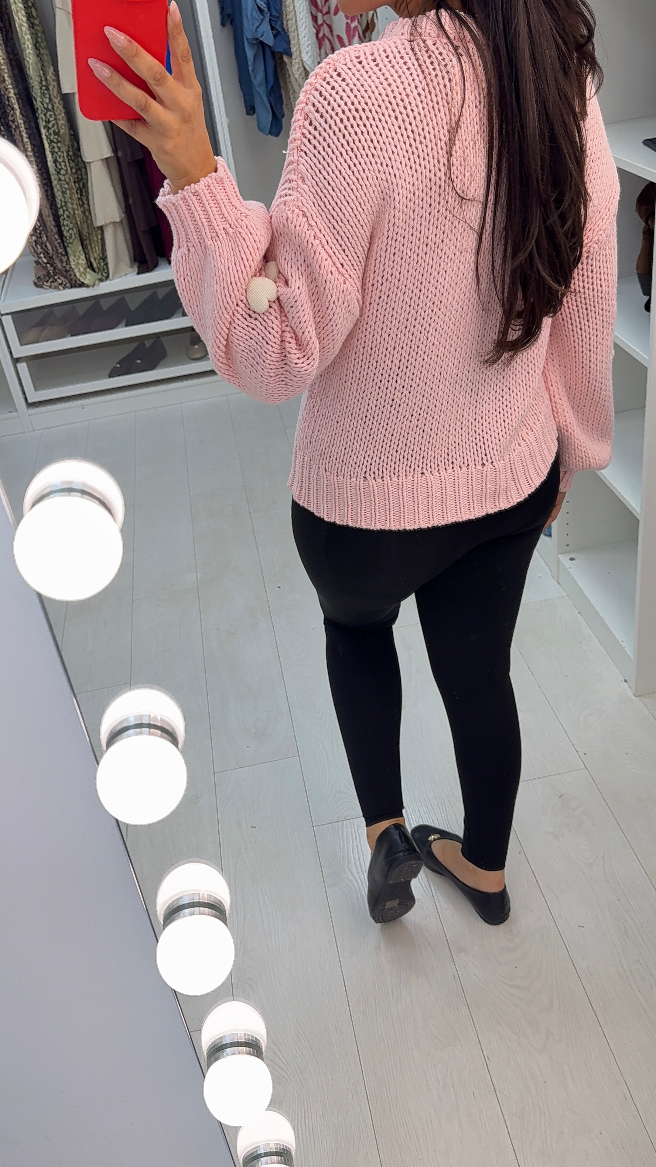 Vanessa Heart Detailed Chunky knit jumper