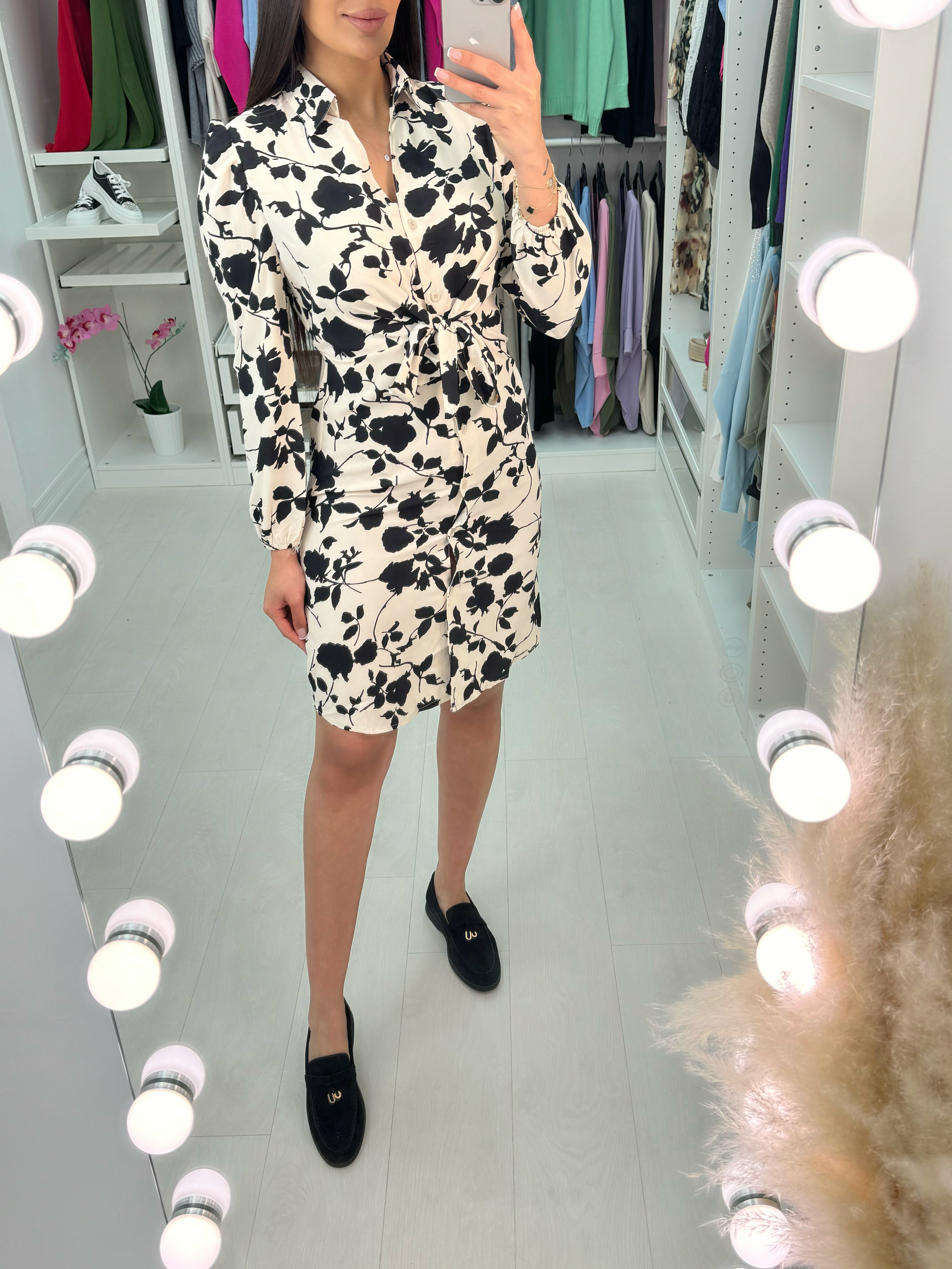 Tanya Floral Print Shirt Dress