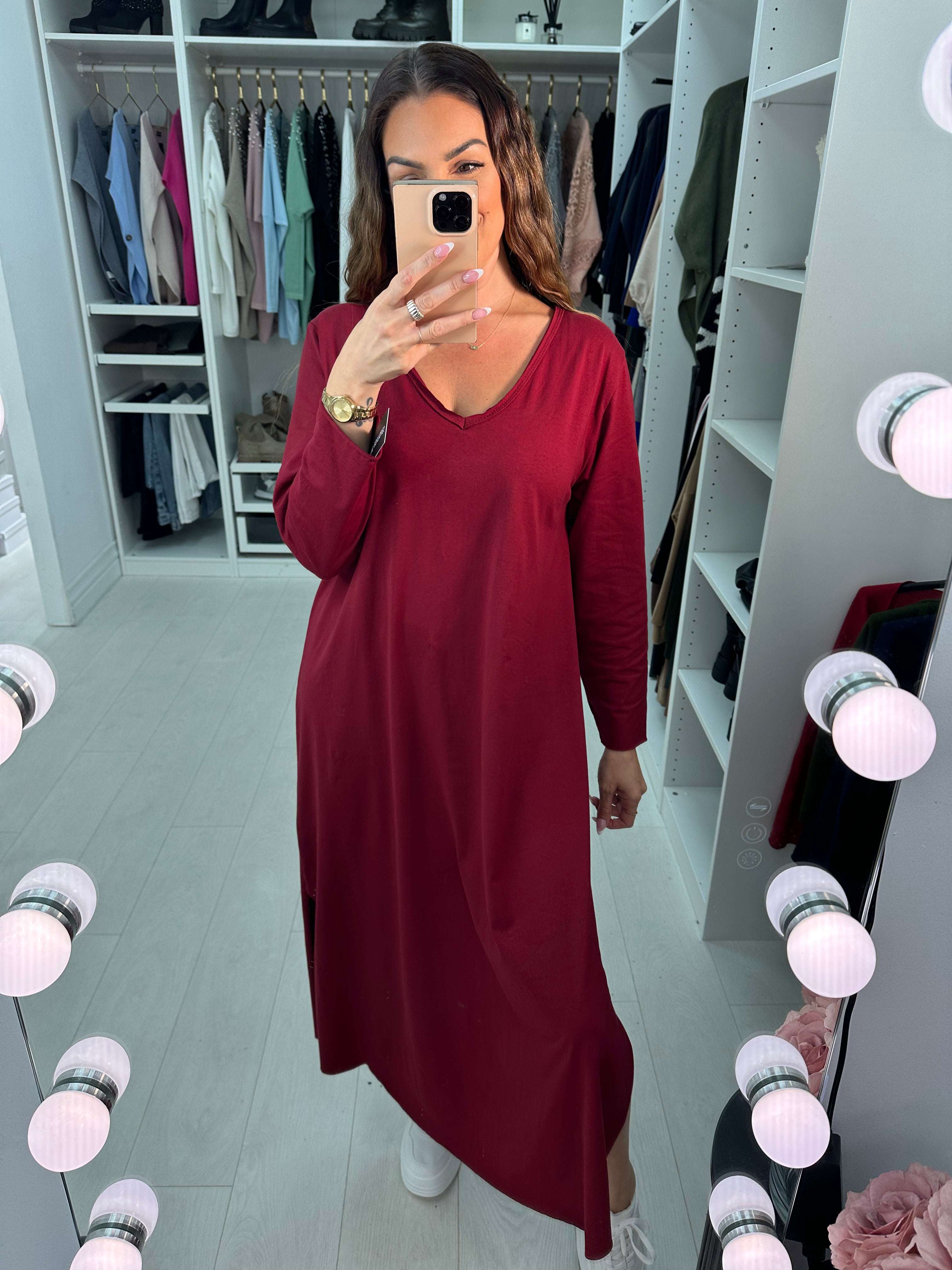 Janine Plain long Sleeve Dress