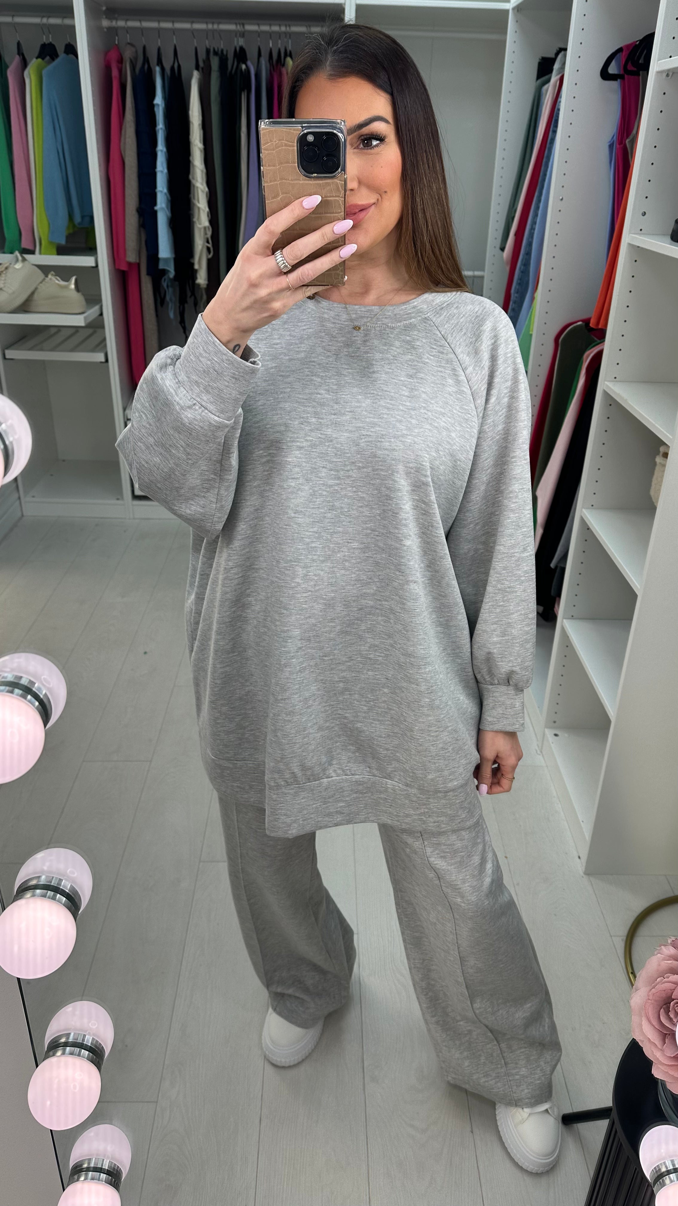 Alicia Plain Ribbon Detailed Co-Ord Set