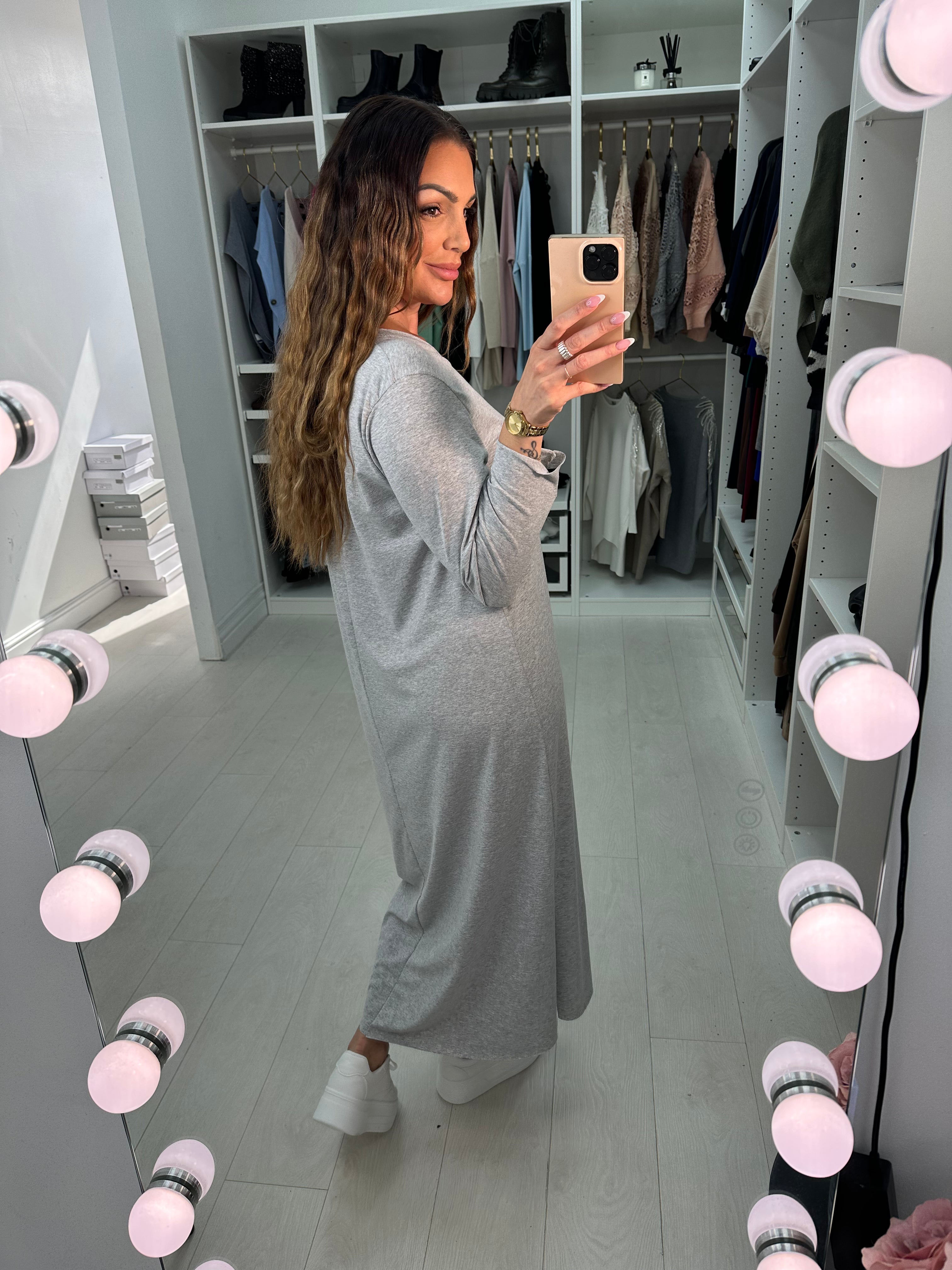 Janine Plain long Sleeve Dress