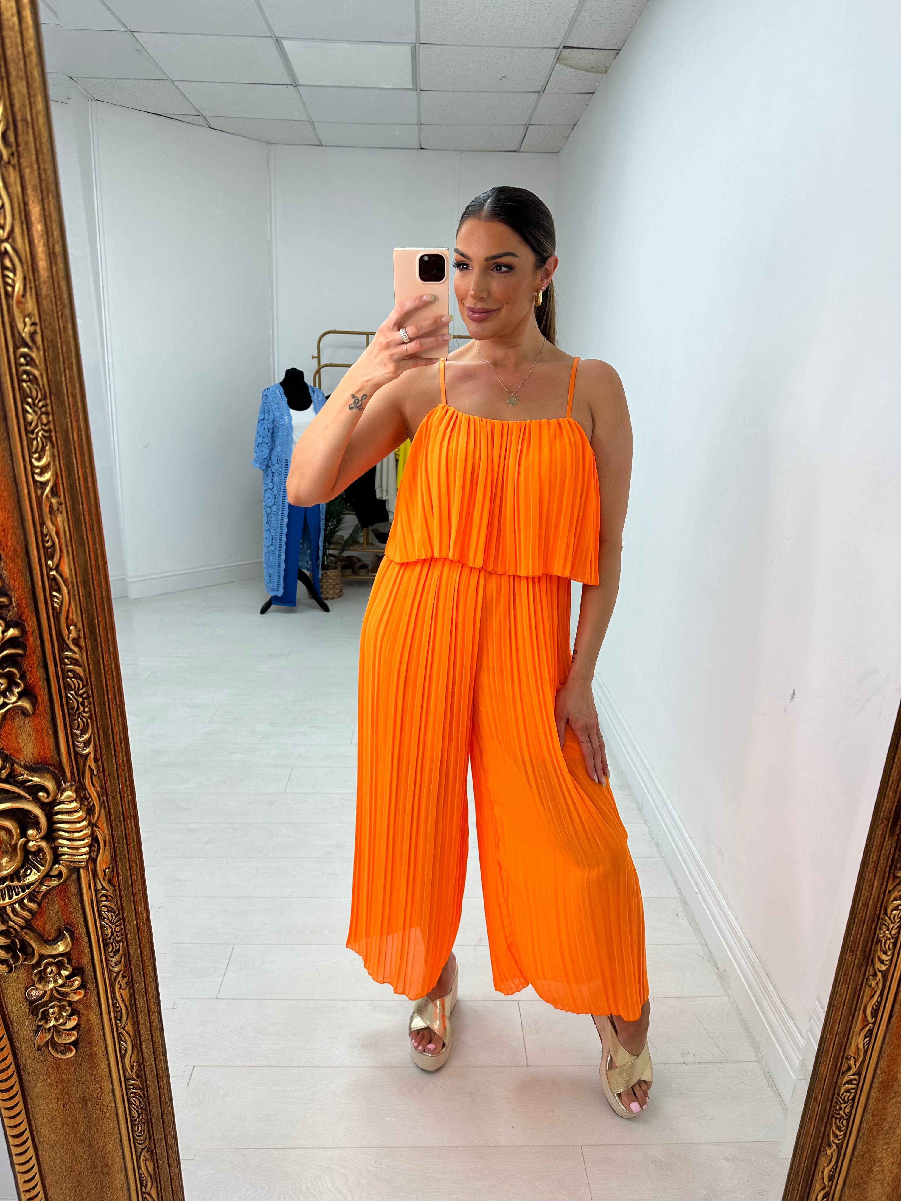 Reece Pleated Double Layer Jumpsuit