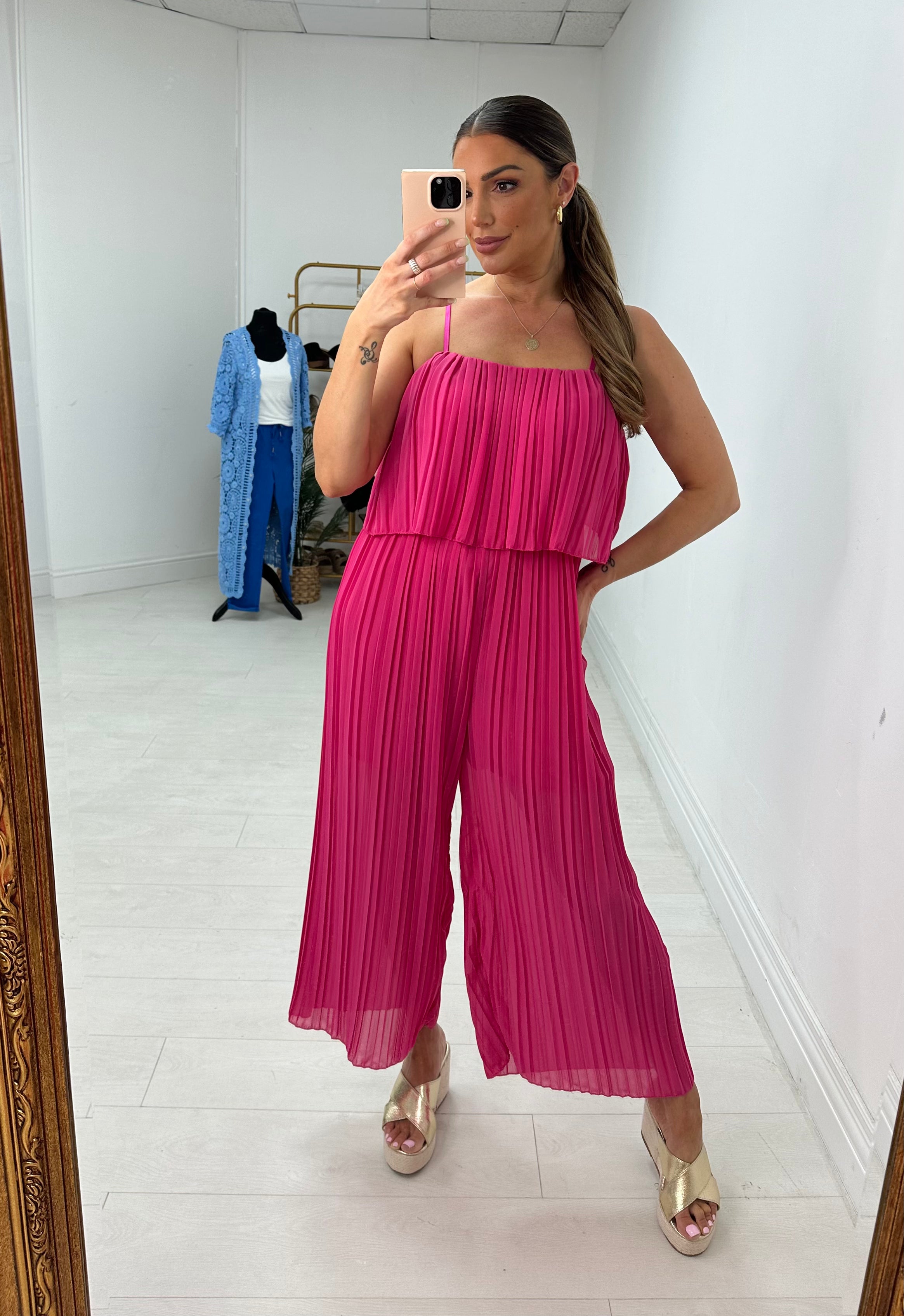 Reece Pleated Double Layer Jumpsuit