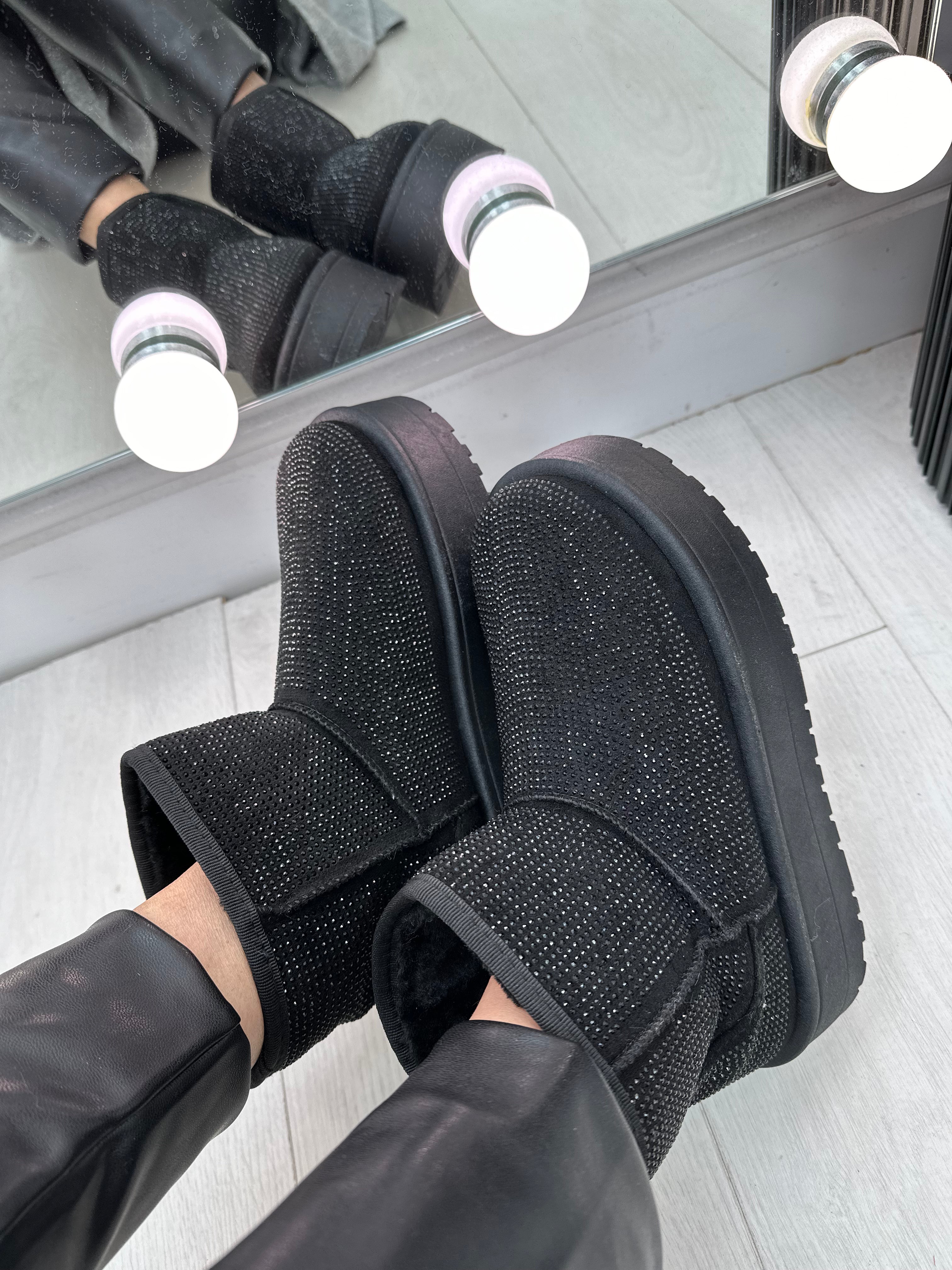 Francesca Diamante Platform Ankle Boots