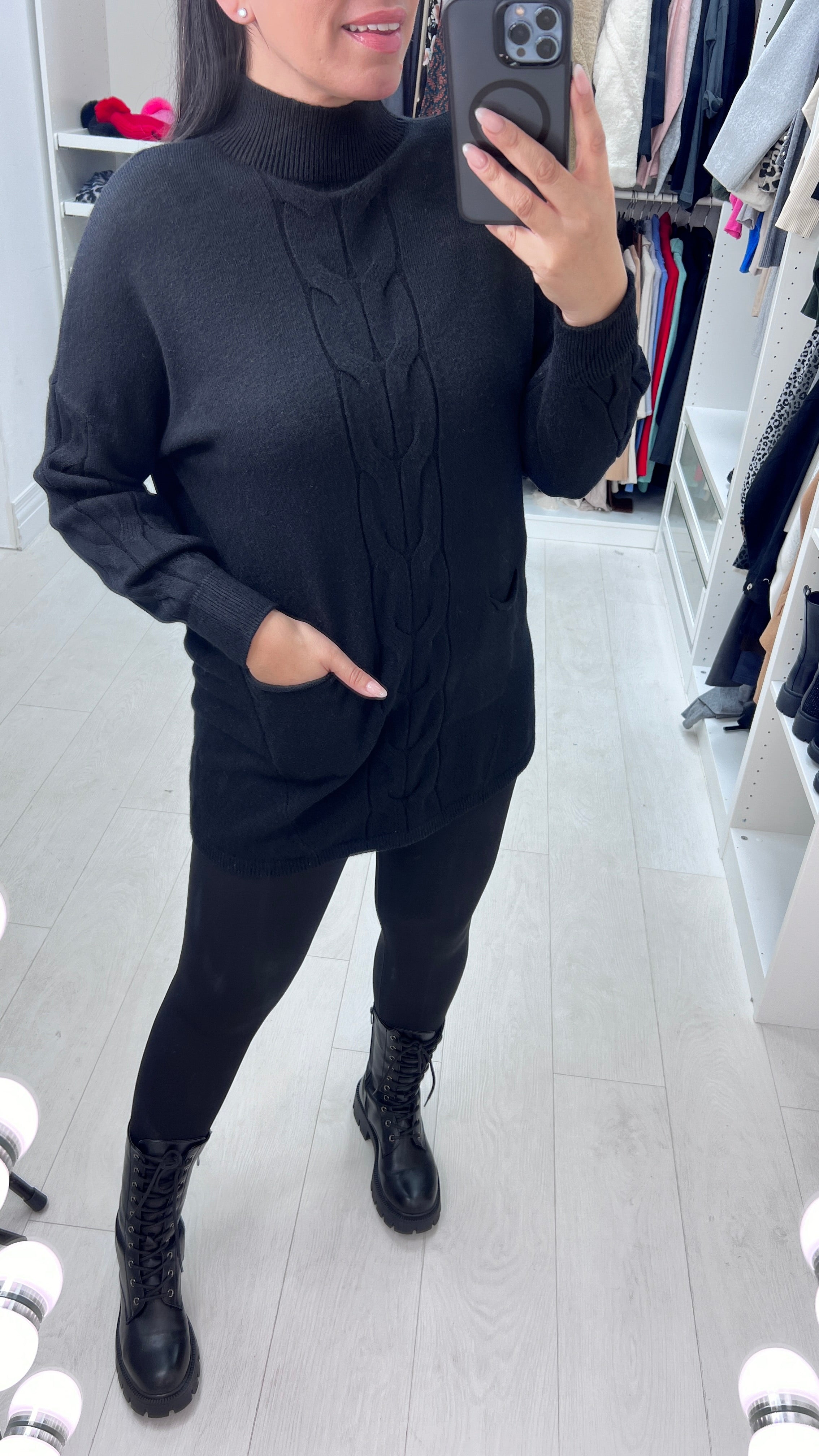 Qadira Cable Knit Design Jumper