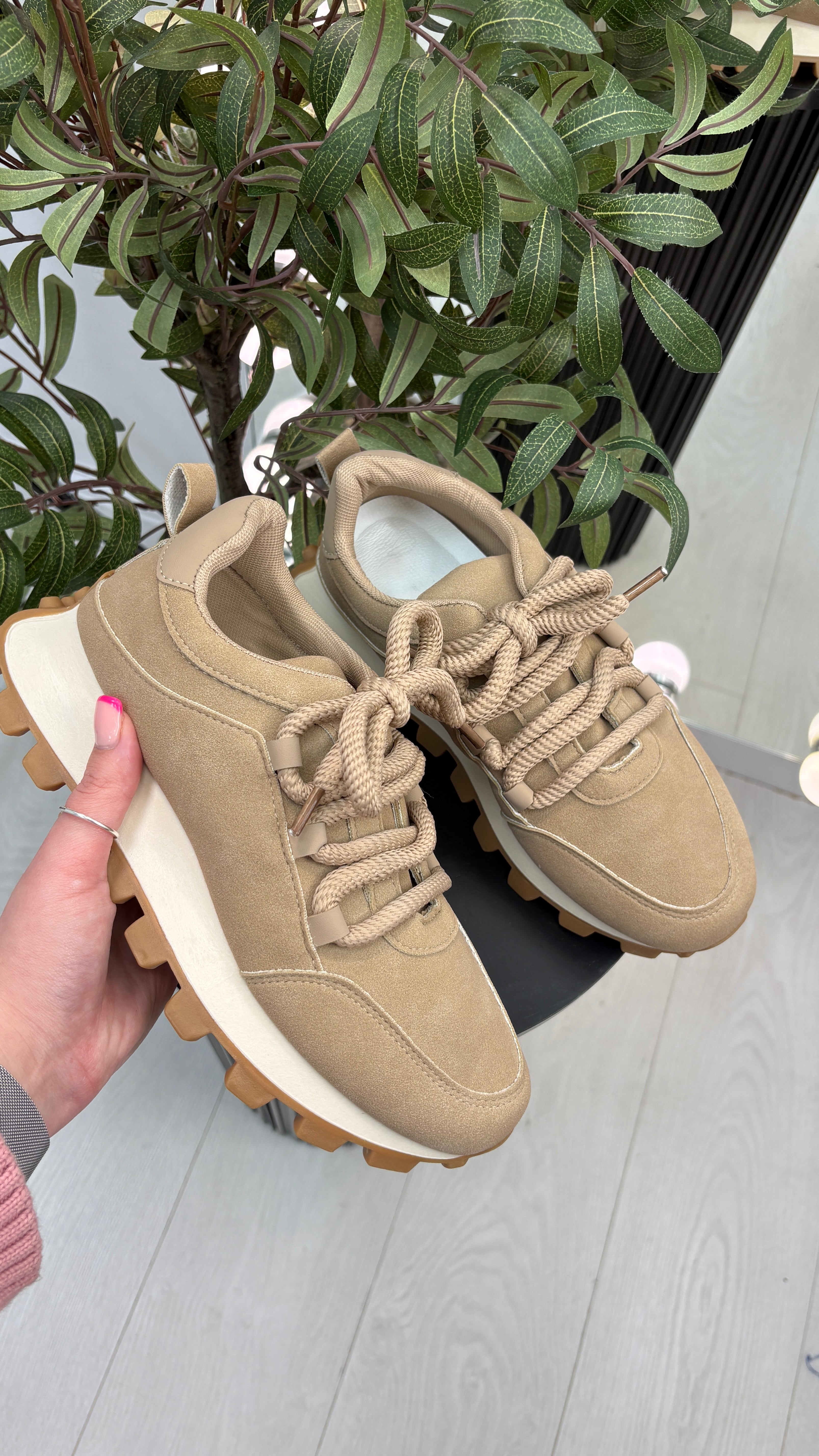 Becca Plain Chunky Sole Trainers