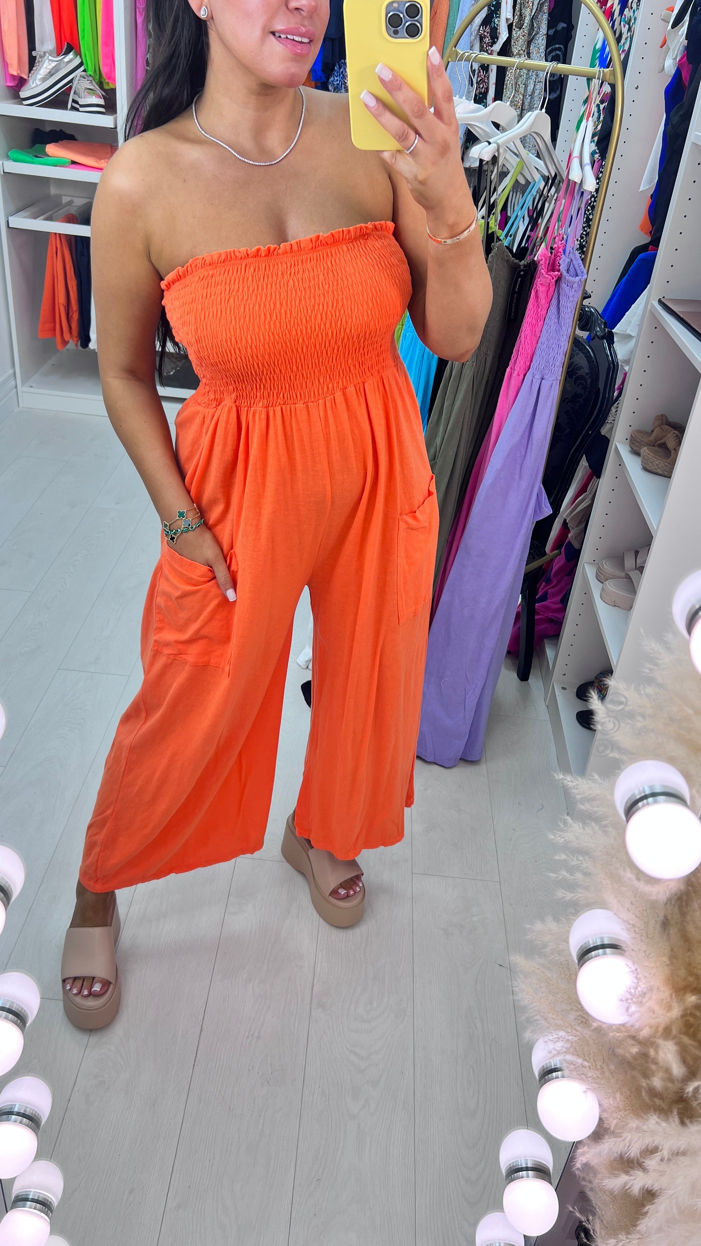 Grenada Elasticated Bust Pocket Jumpsuit