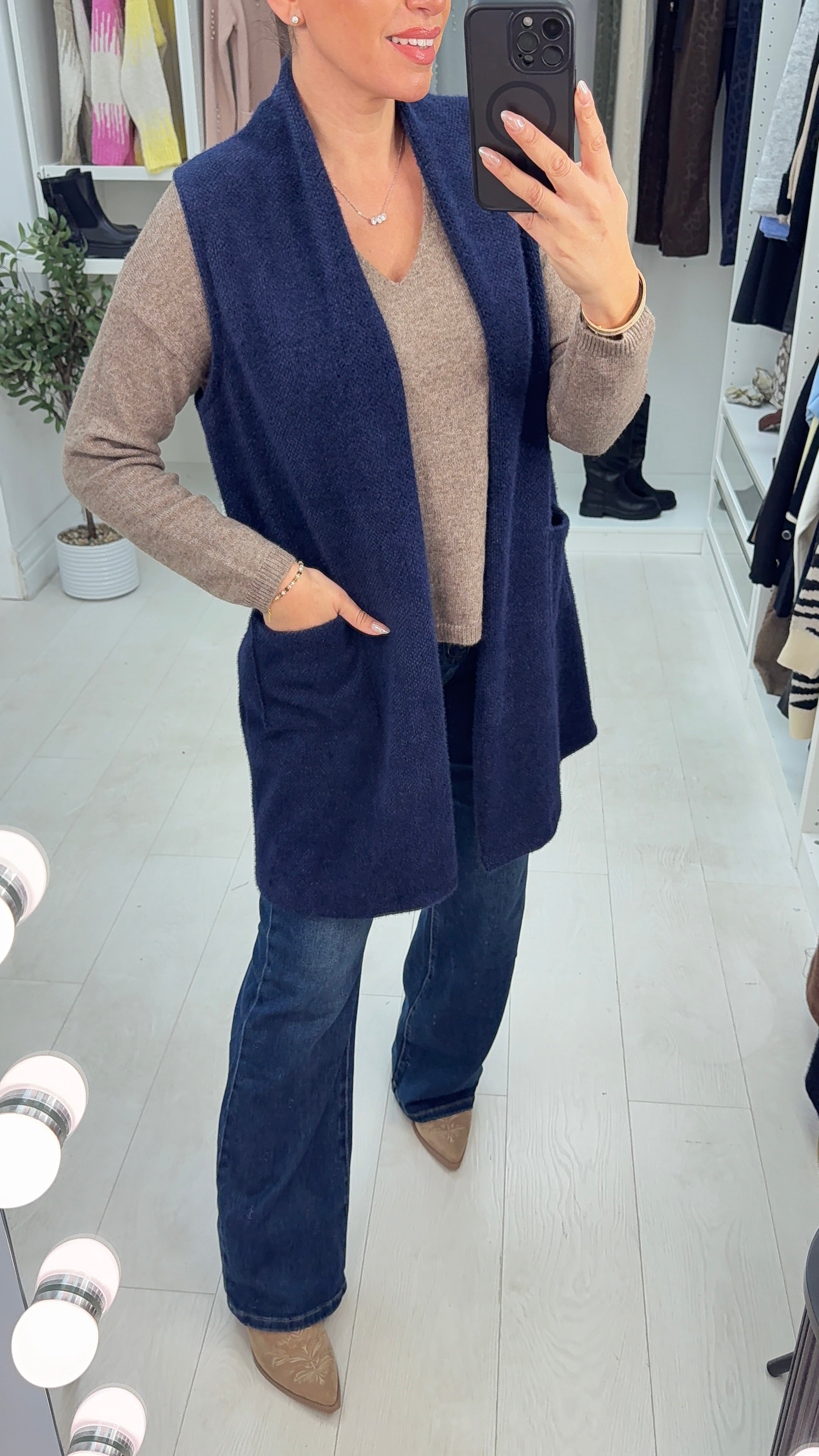 Emma Open Front Super Soft Gilet