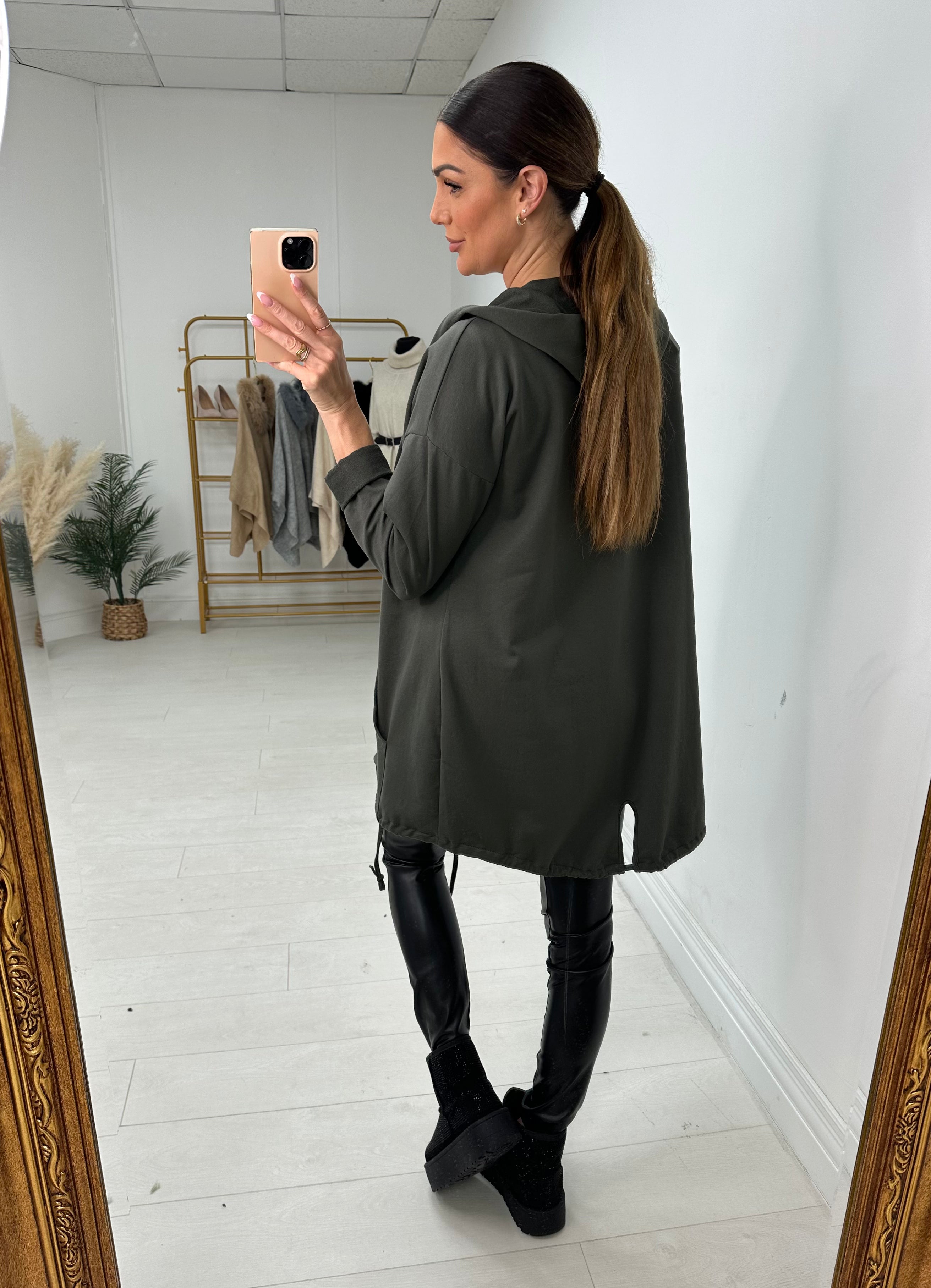 Brenda Plain Hooded Jacket