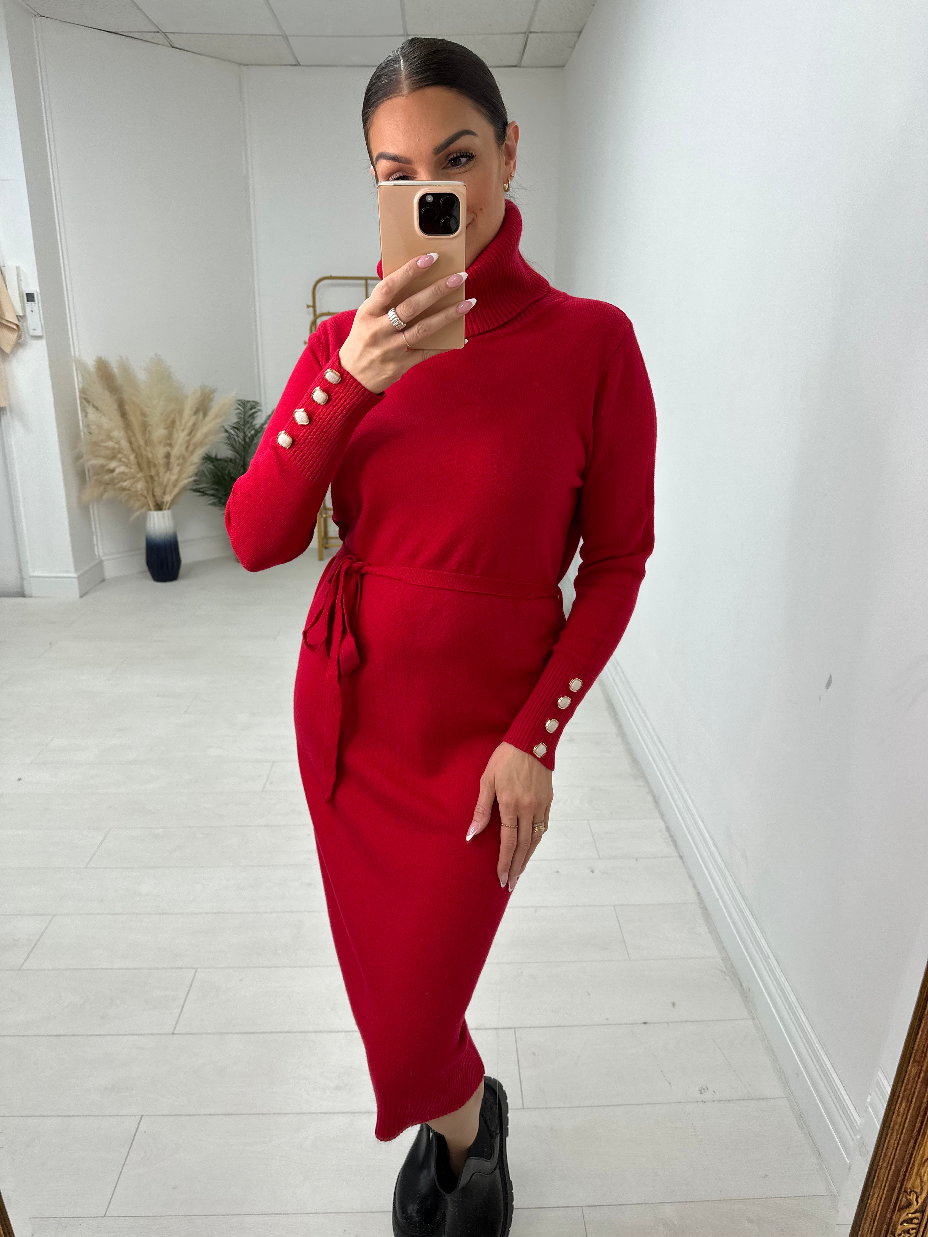 Chevelle Roll Neck Jumper Dress