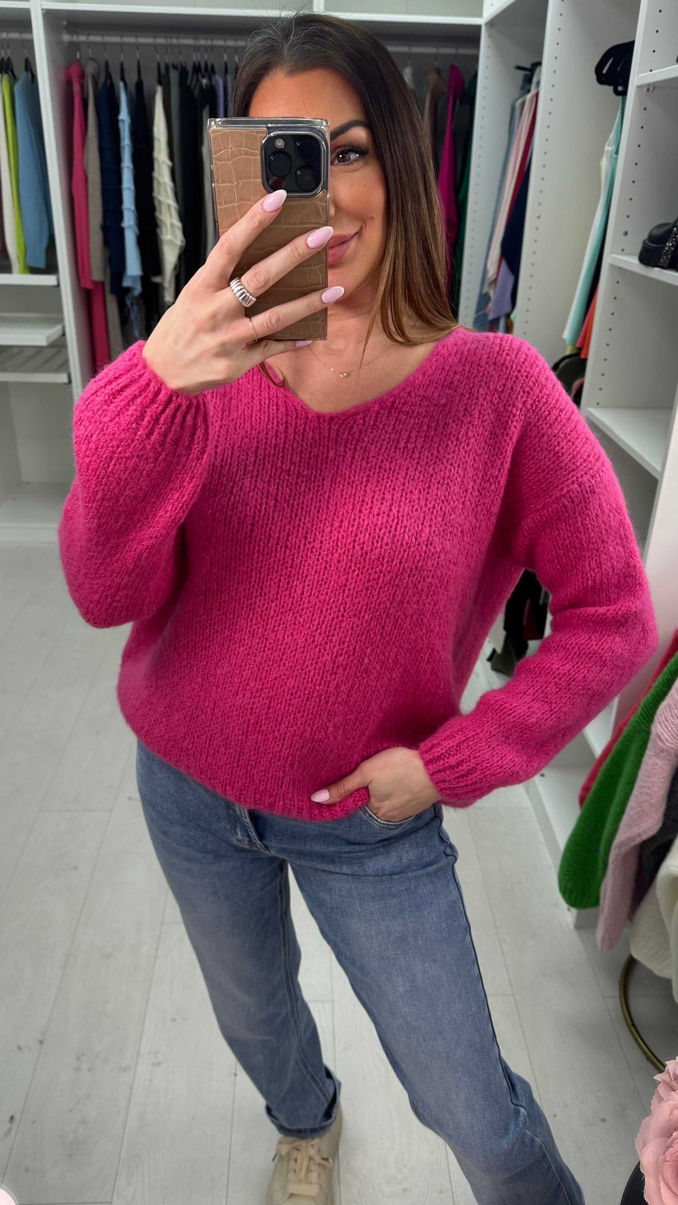 Astoria V Neck Super Soft Knit Jumper