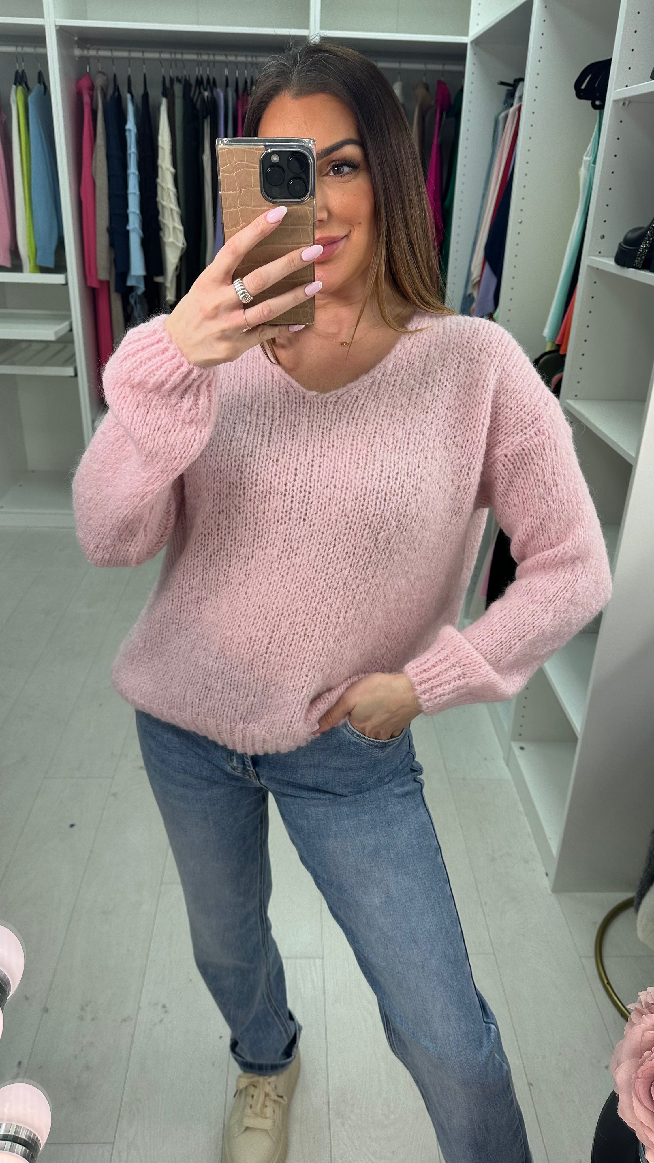 Astoria V Neck Super Soft Knit Jumper