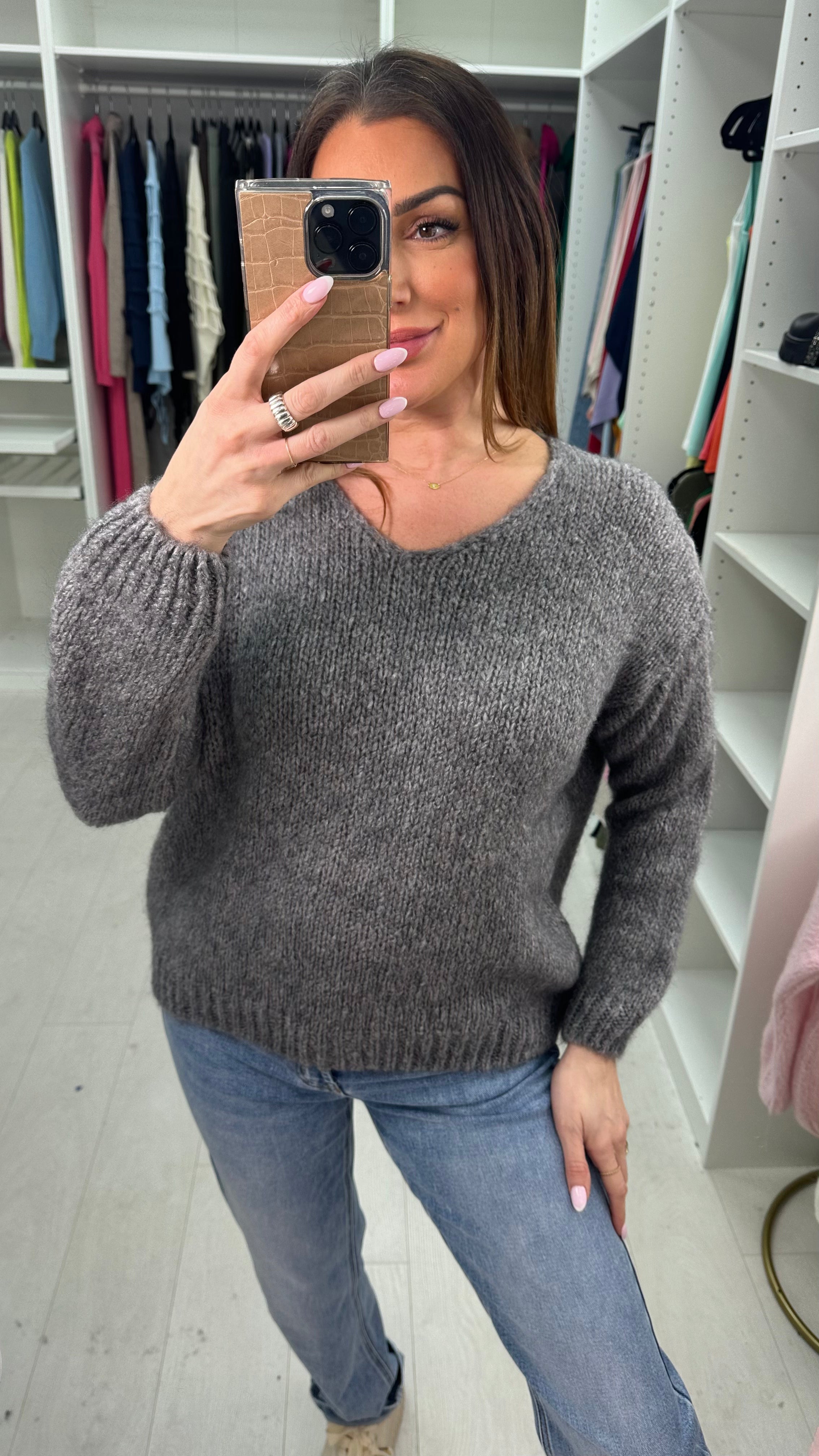 Astoria V Neck Super Soft Knit Jumper