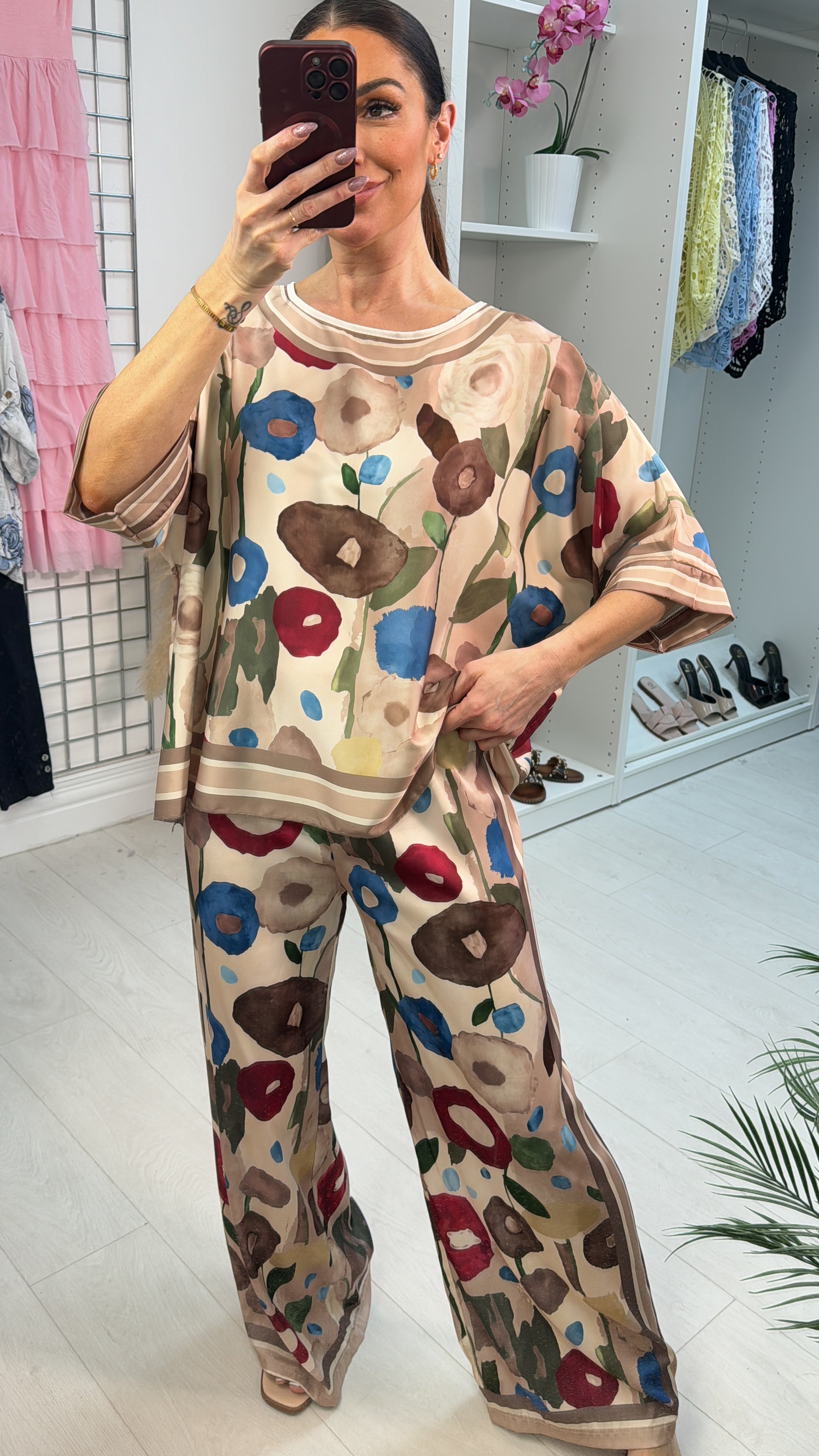 Bromley Loose Fit Silk Co-Ord Set