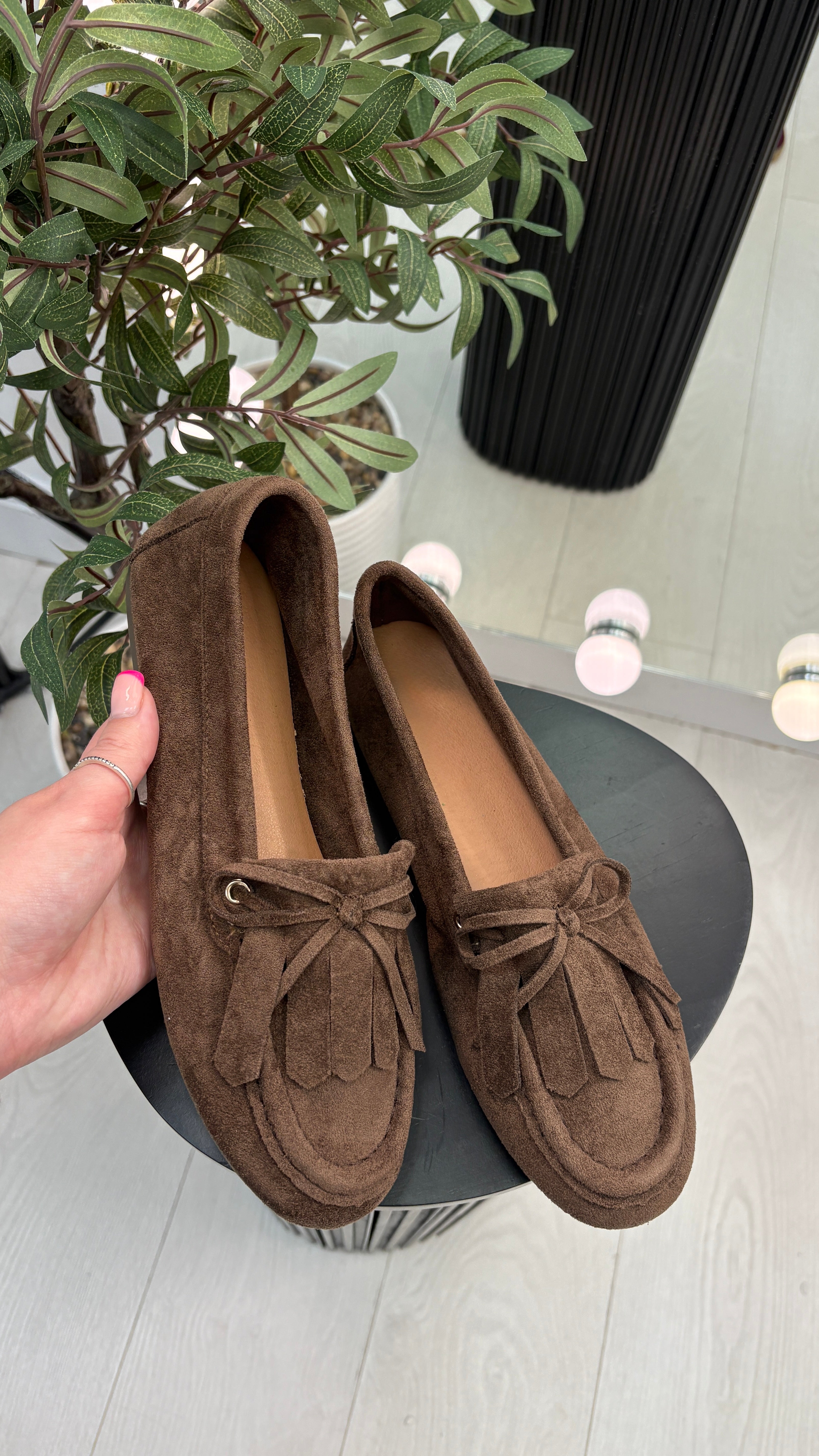Renee Faux Suede Loafers