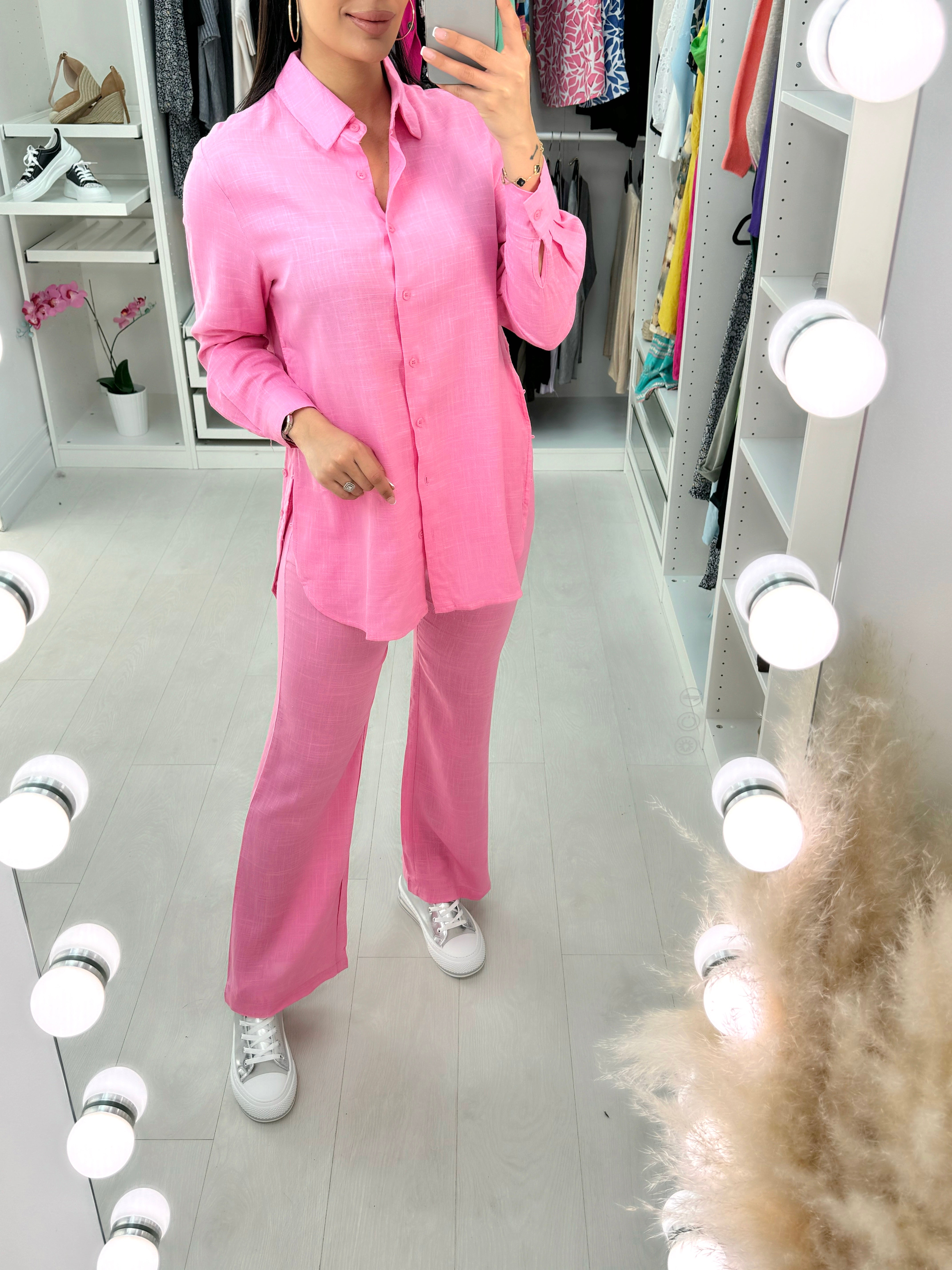 Maya Linen Look Shirt & Trouser Set