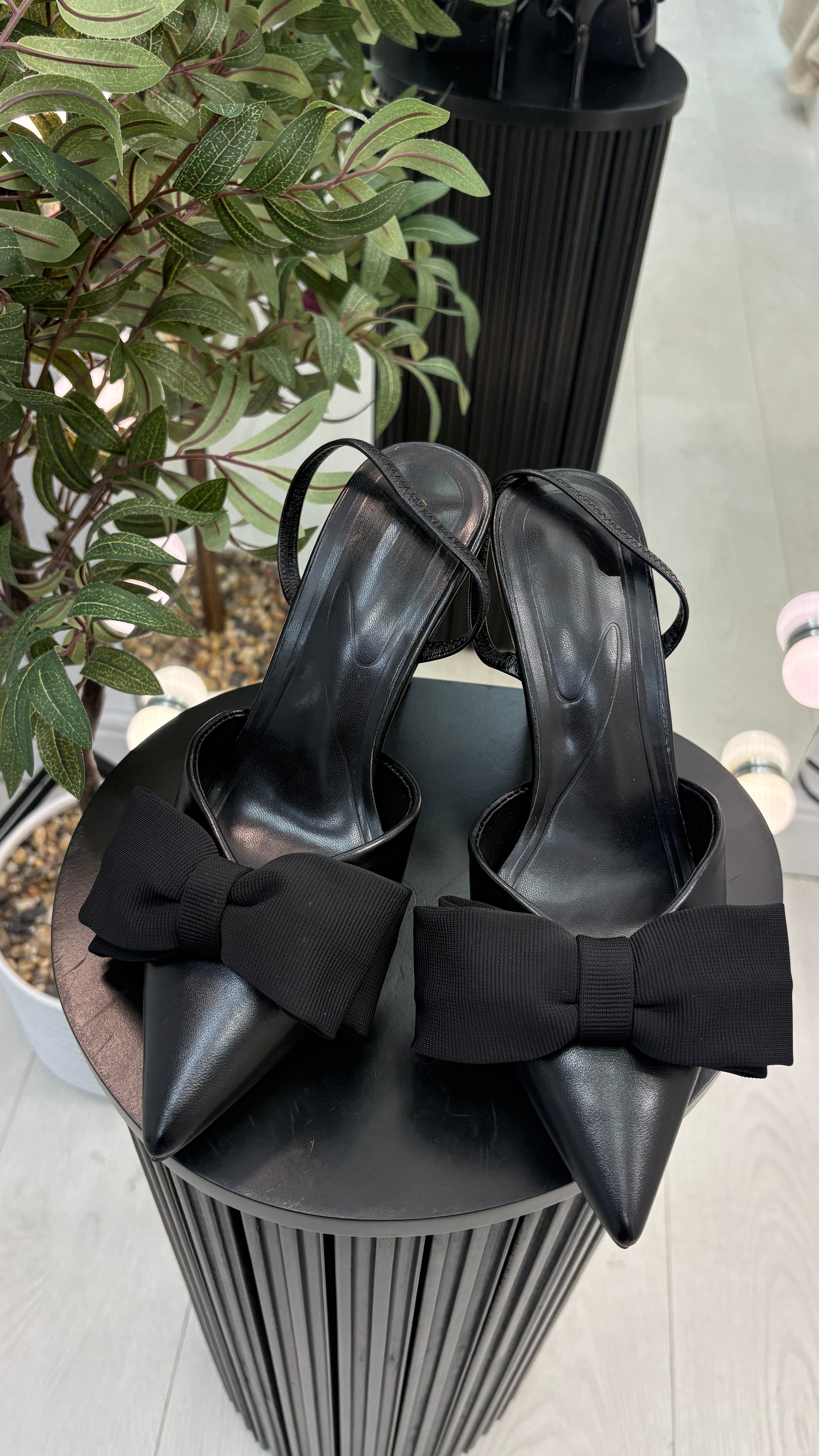 Priya Bow Design Kitten Heel Slingbacks