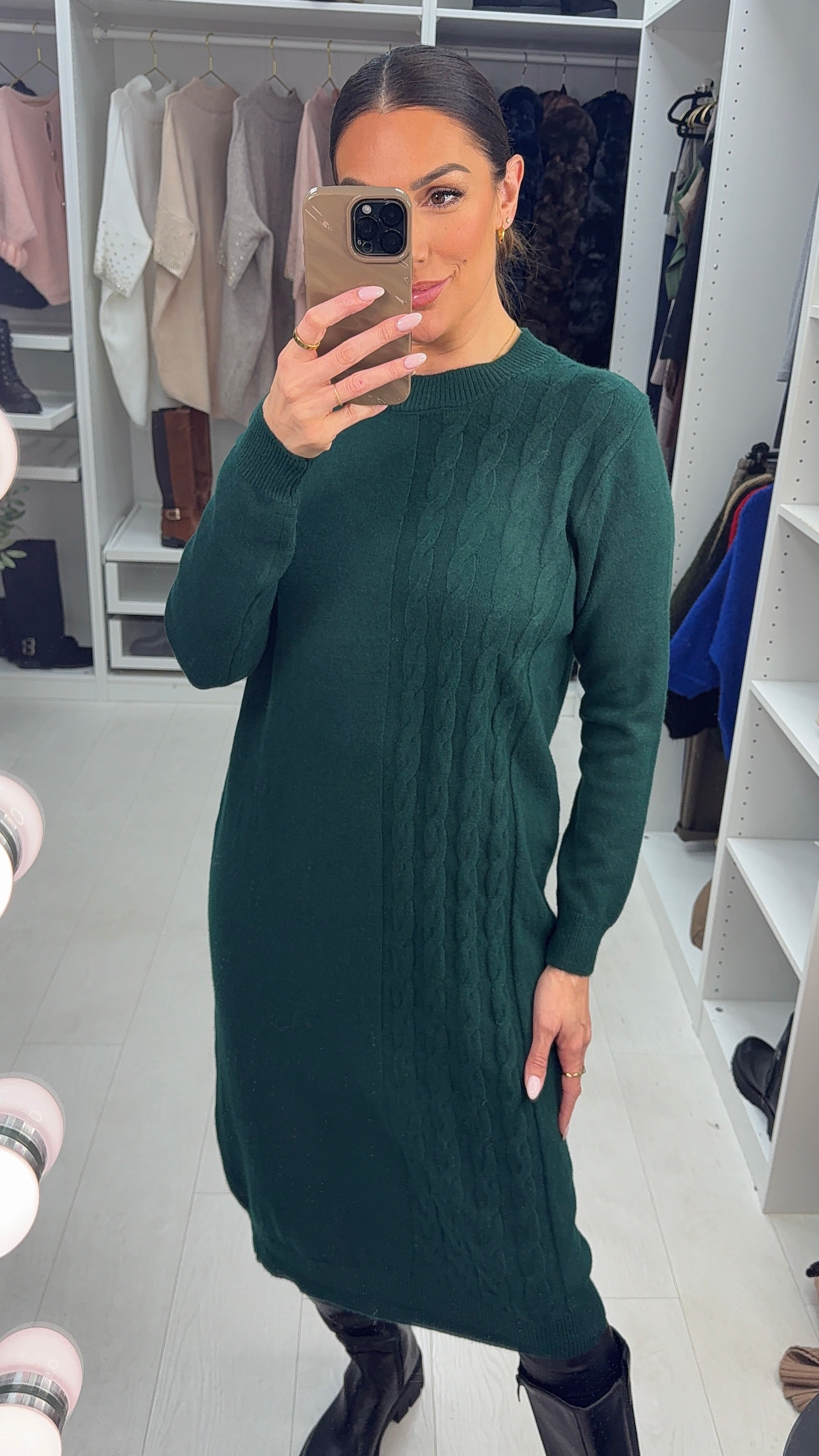 Miriam Cable Detail Knitted Dress