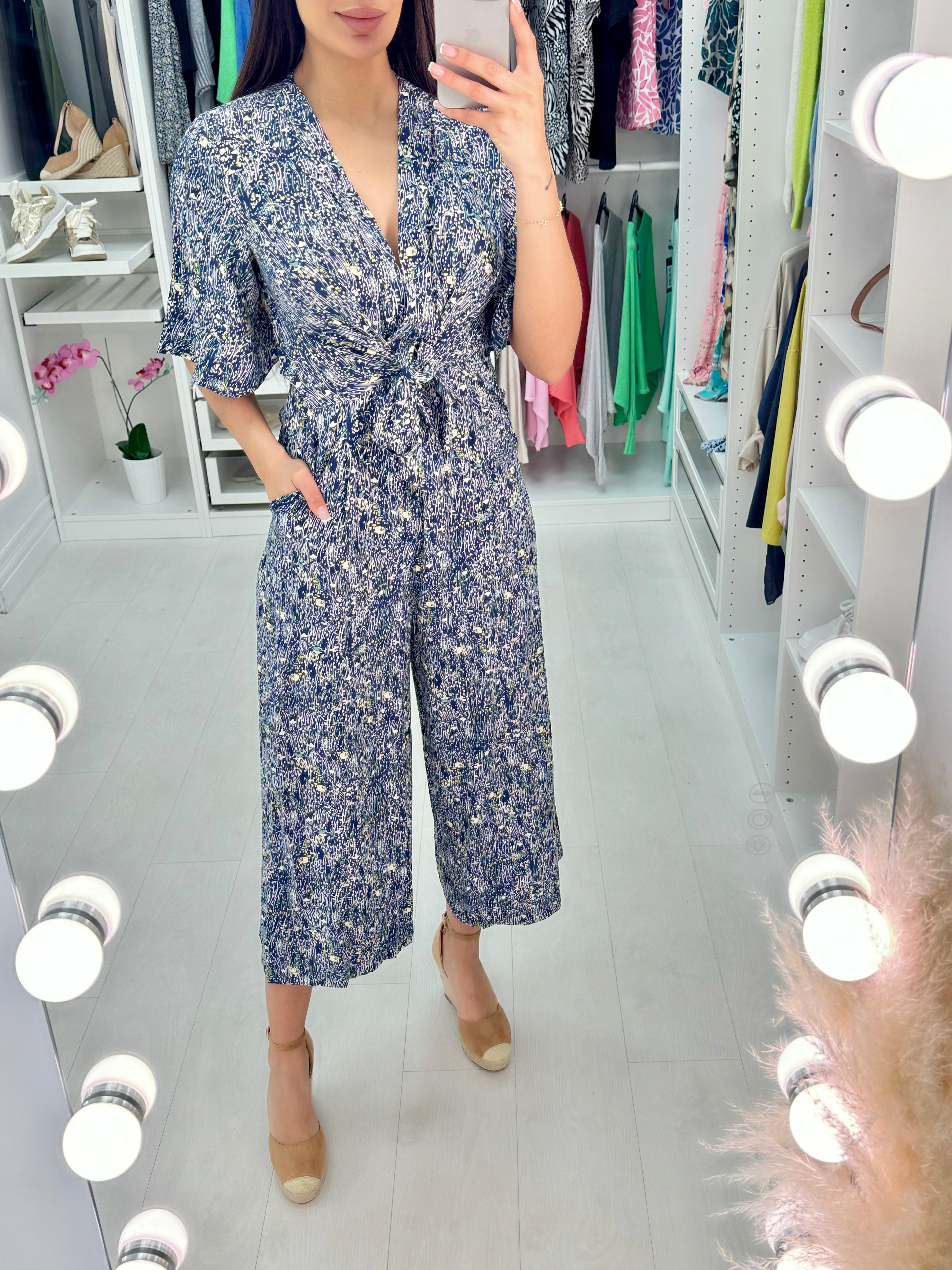 Pandora Wrap Front Floral Jumpsuit