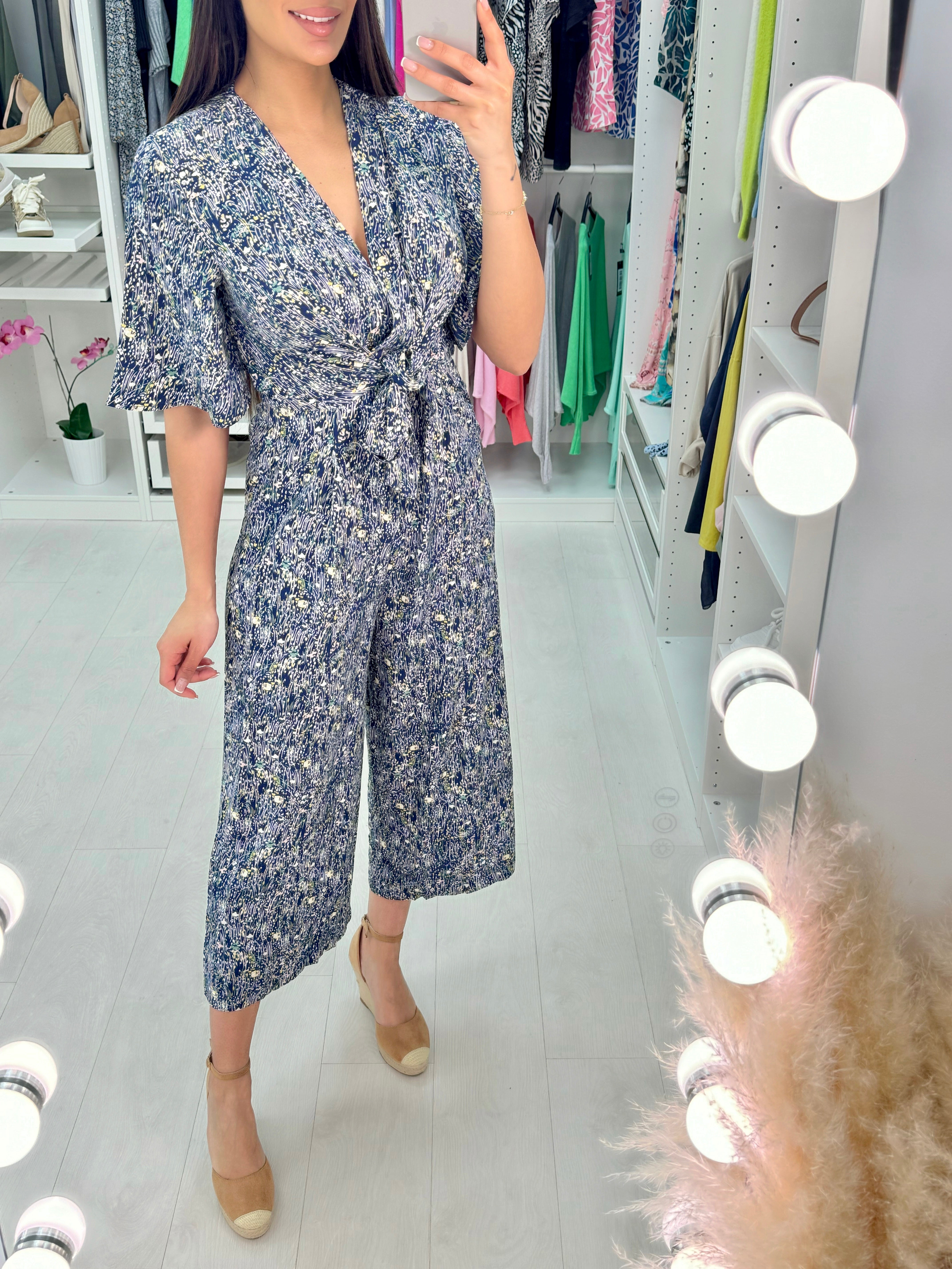 Pandora Wrap Front Floral Jumpsuit
