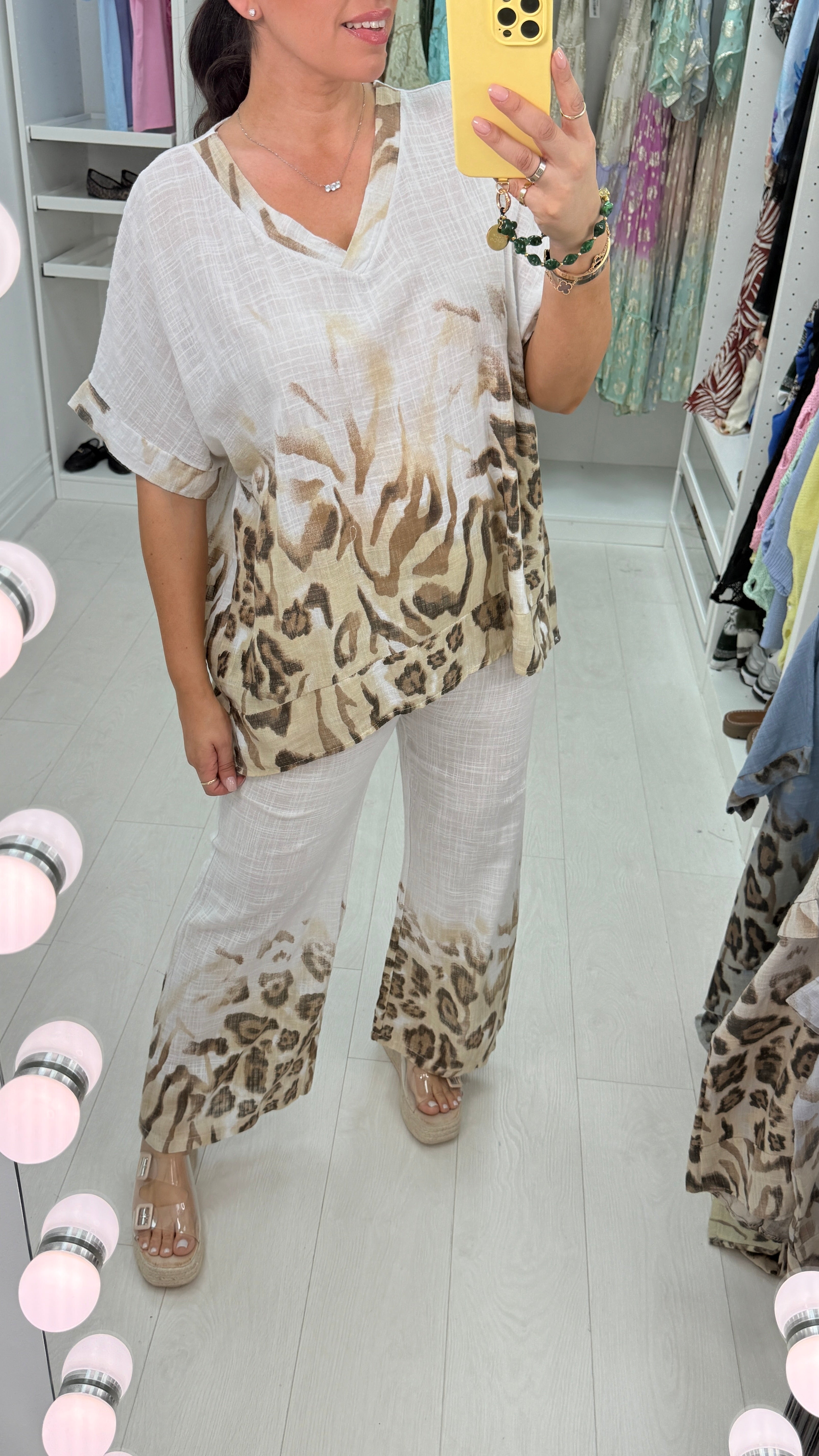 Medora Leopard Print Loose Fit Co-Ord Set