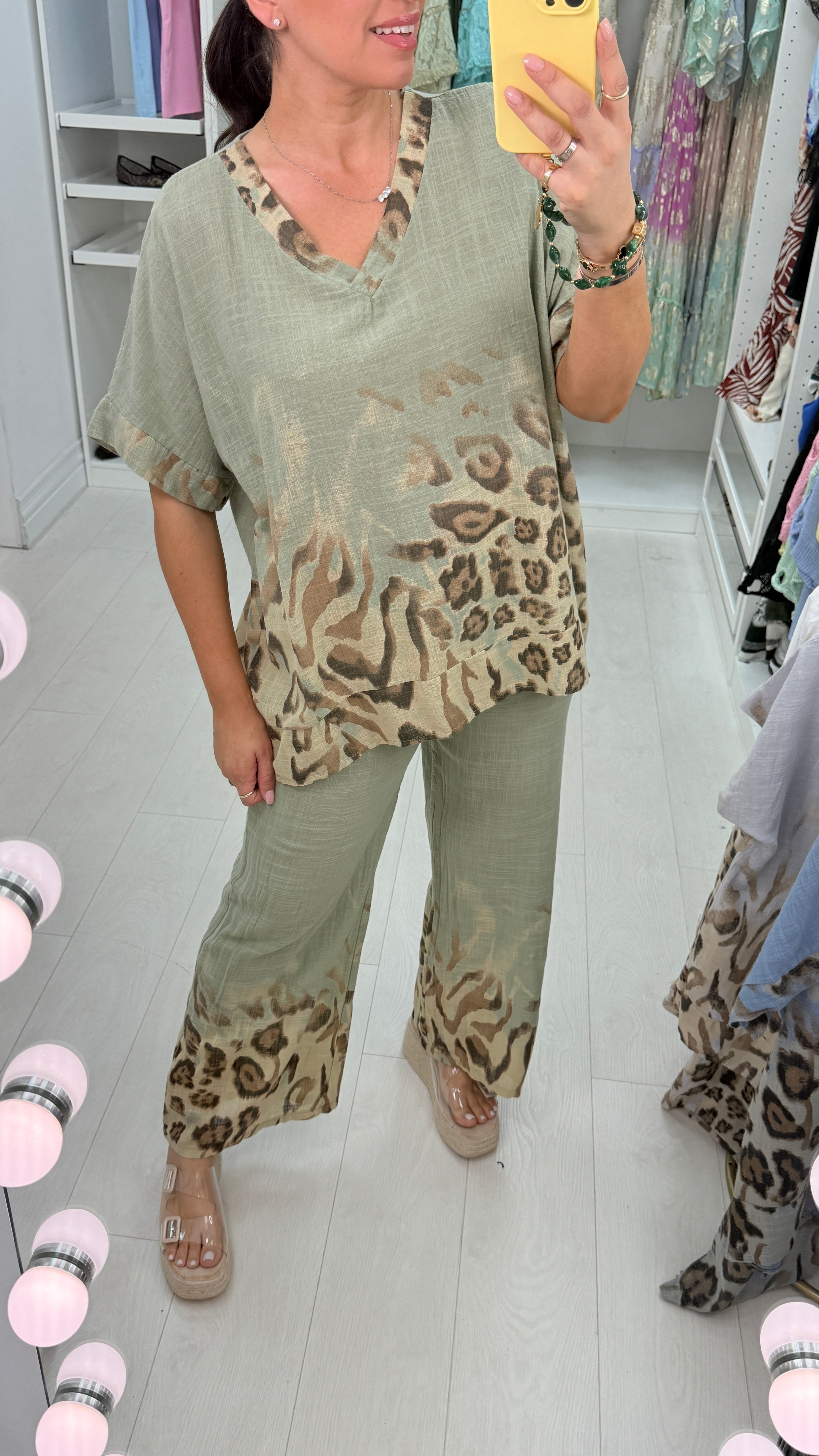 Medora Leopard Print Loose Fit Co-Ord Set