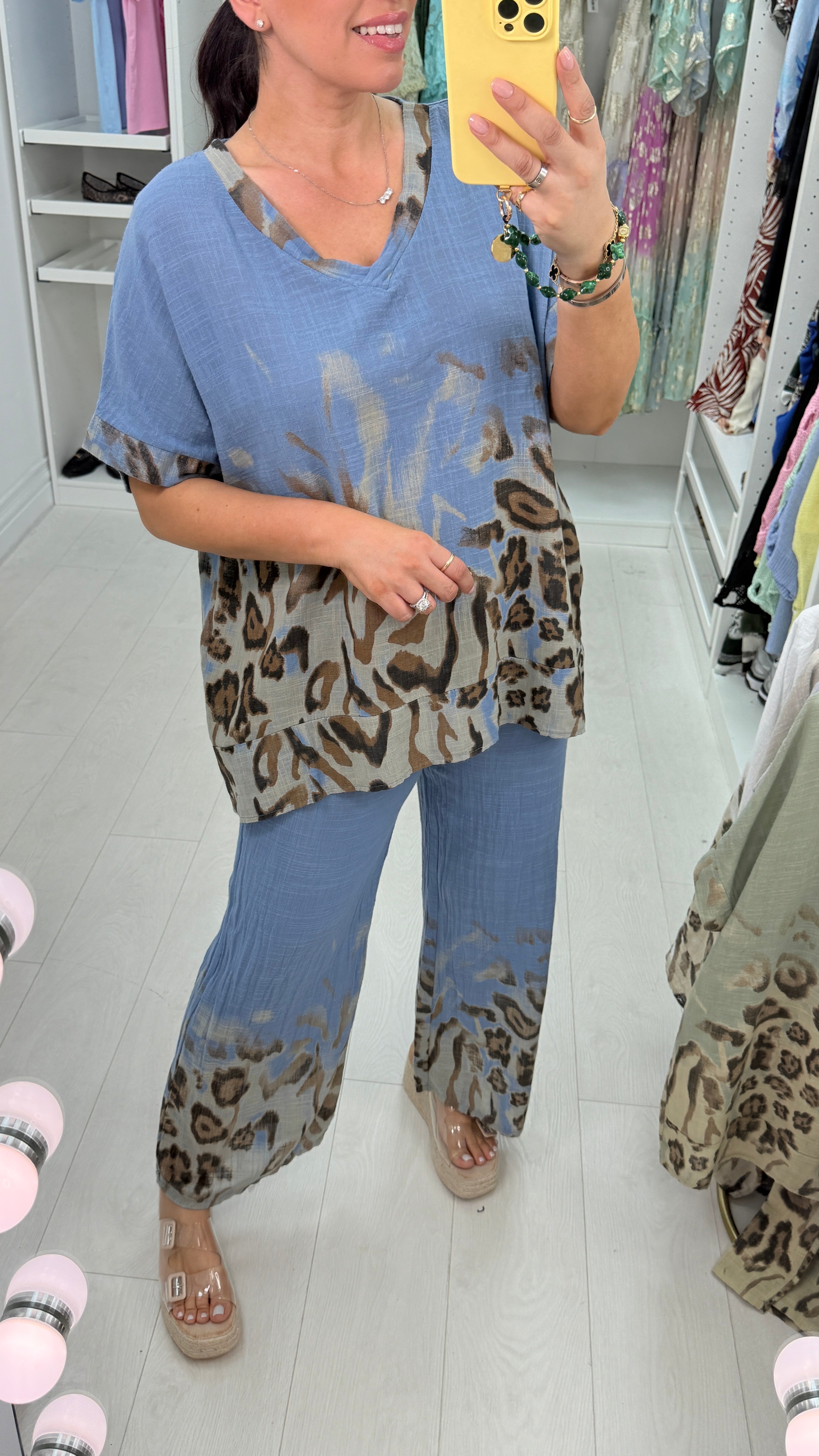 Medora Leopard Print Loose Fit Co-Ord Set